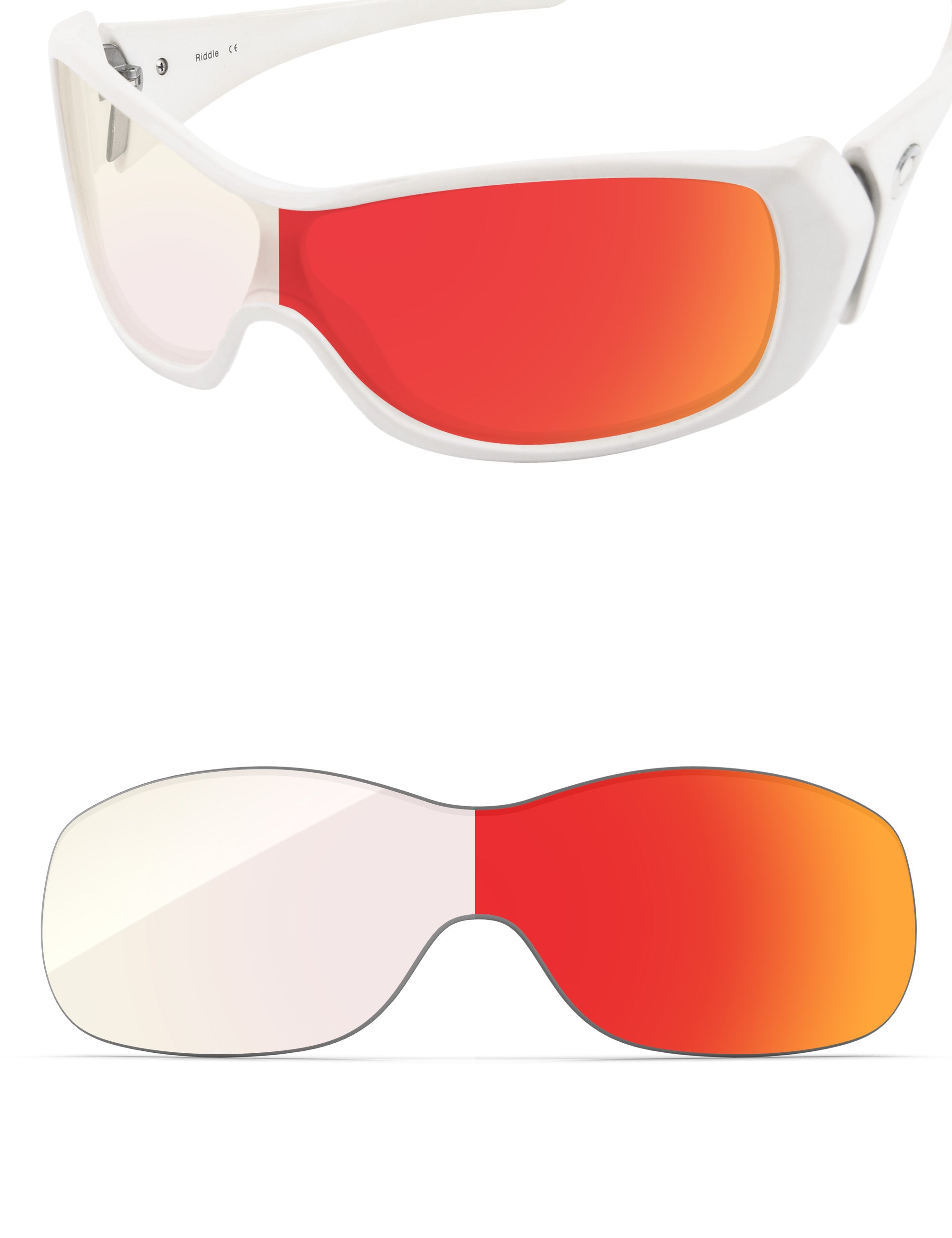 Fire Red FlashMirror™ Photochromic-Non-Polarized