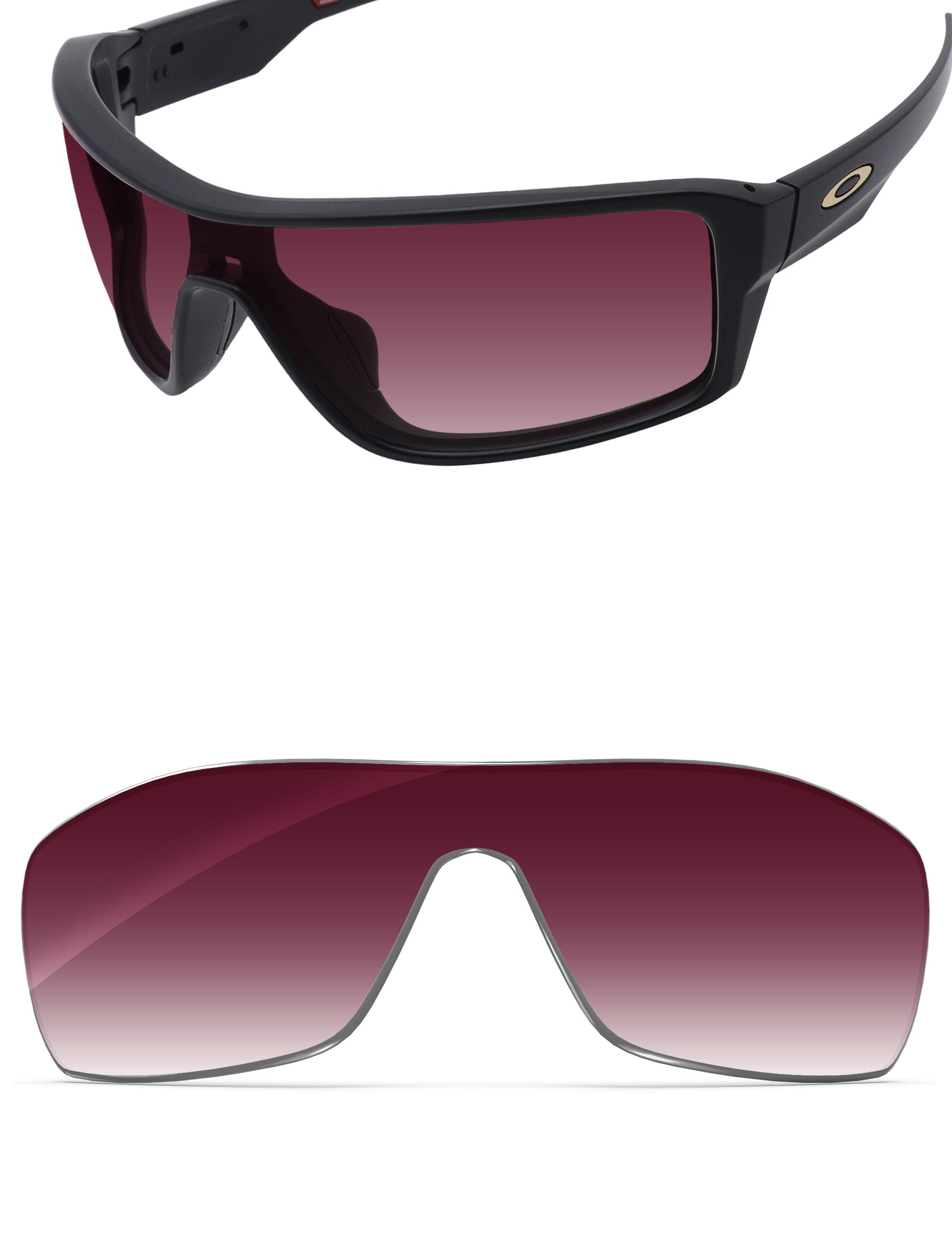Wine Red Gradient-Non-Polarized