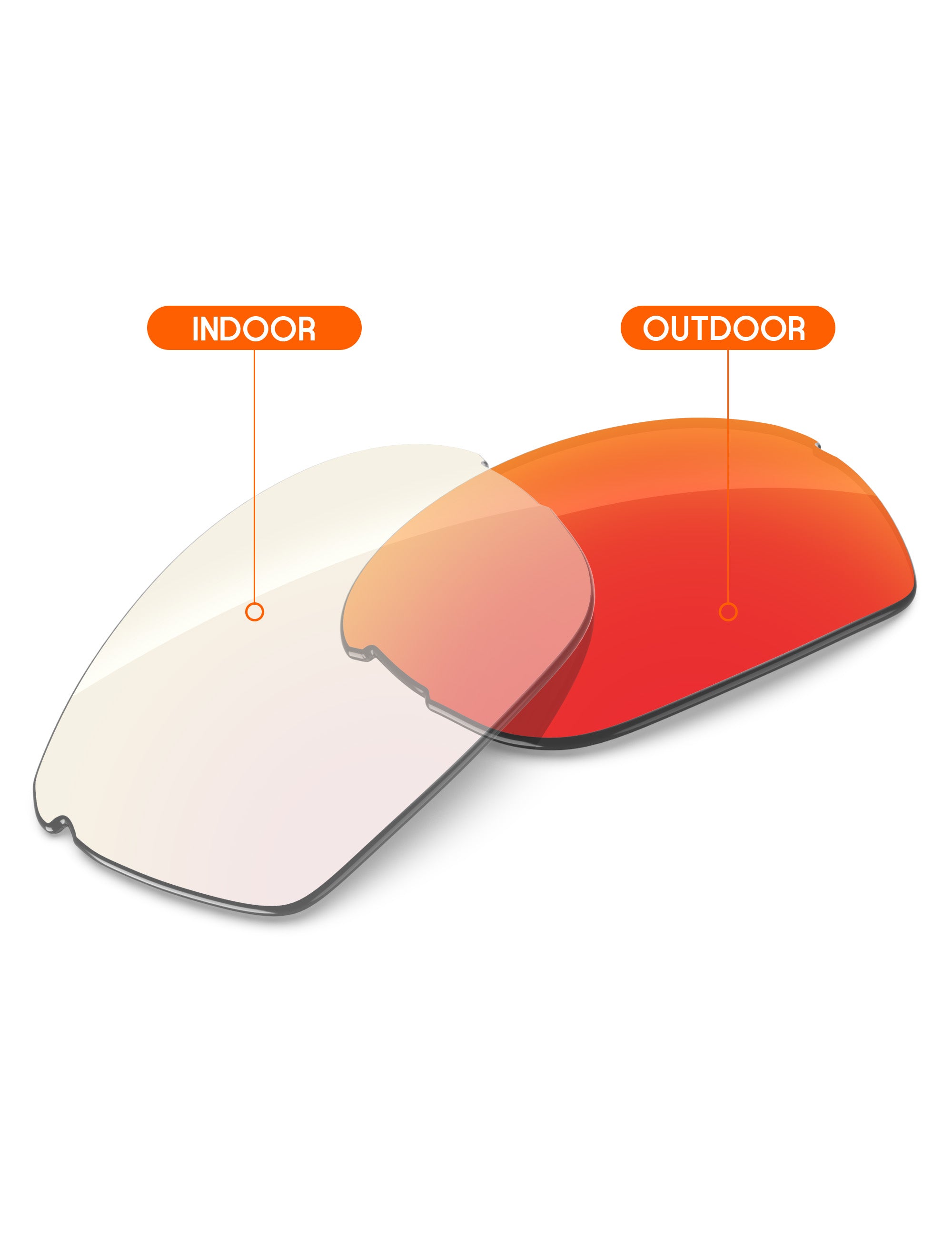 Fire Red FlashMirror™ Photochromic-Non-Polarized