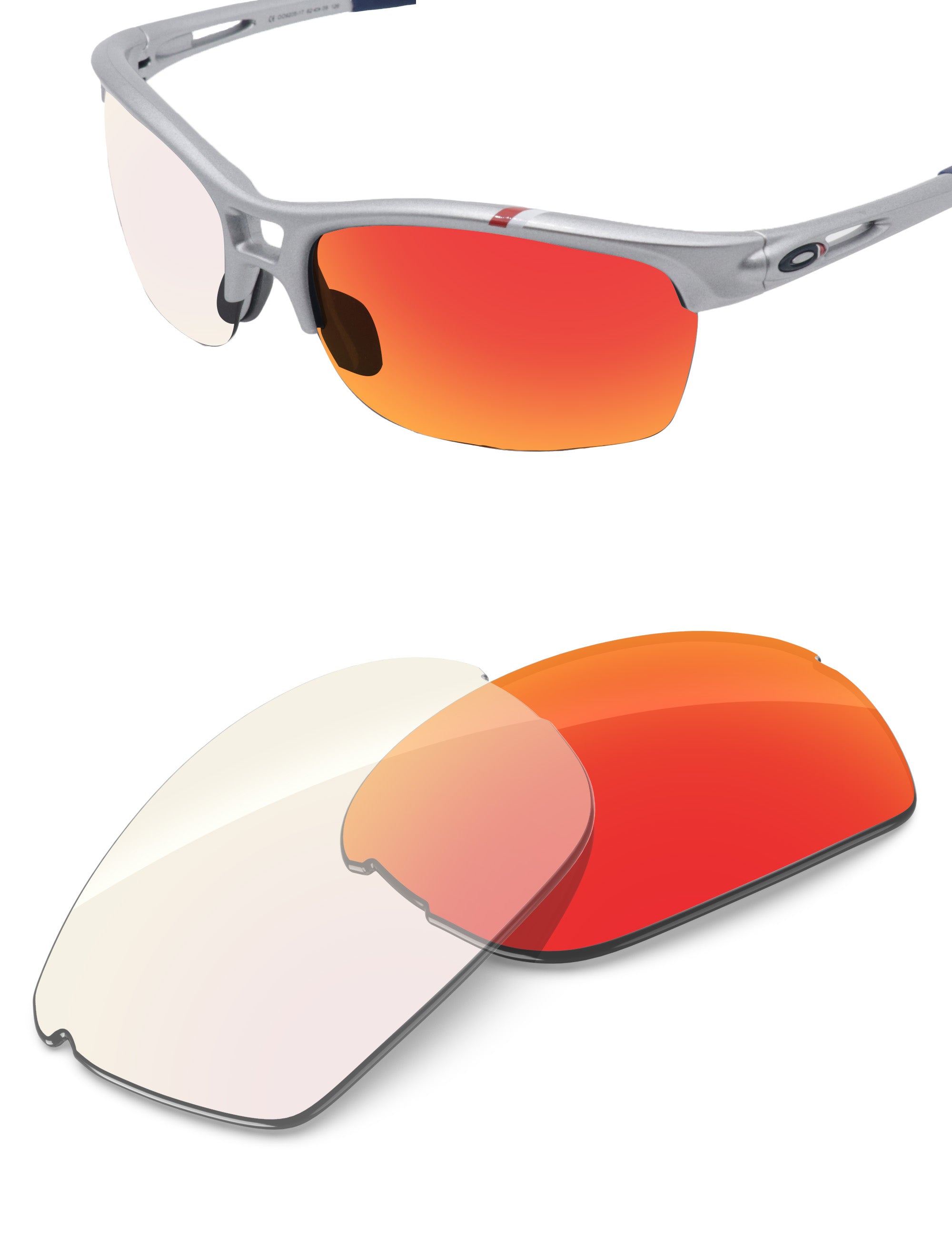 Fire Red FlashMirror™ Photochromic-Non-Polarized
