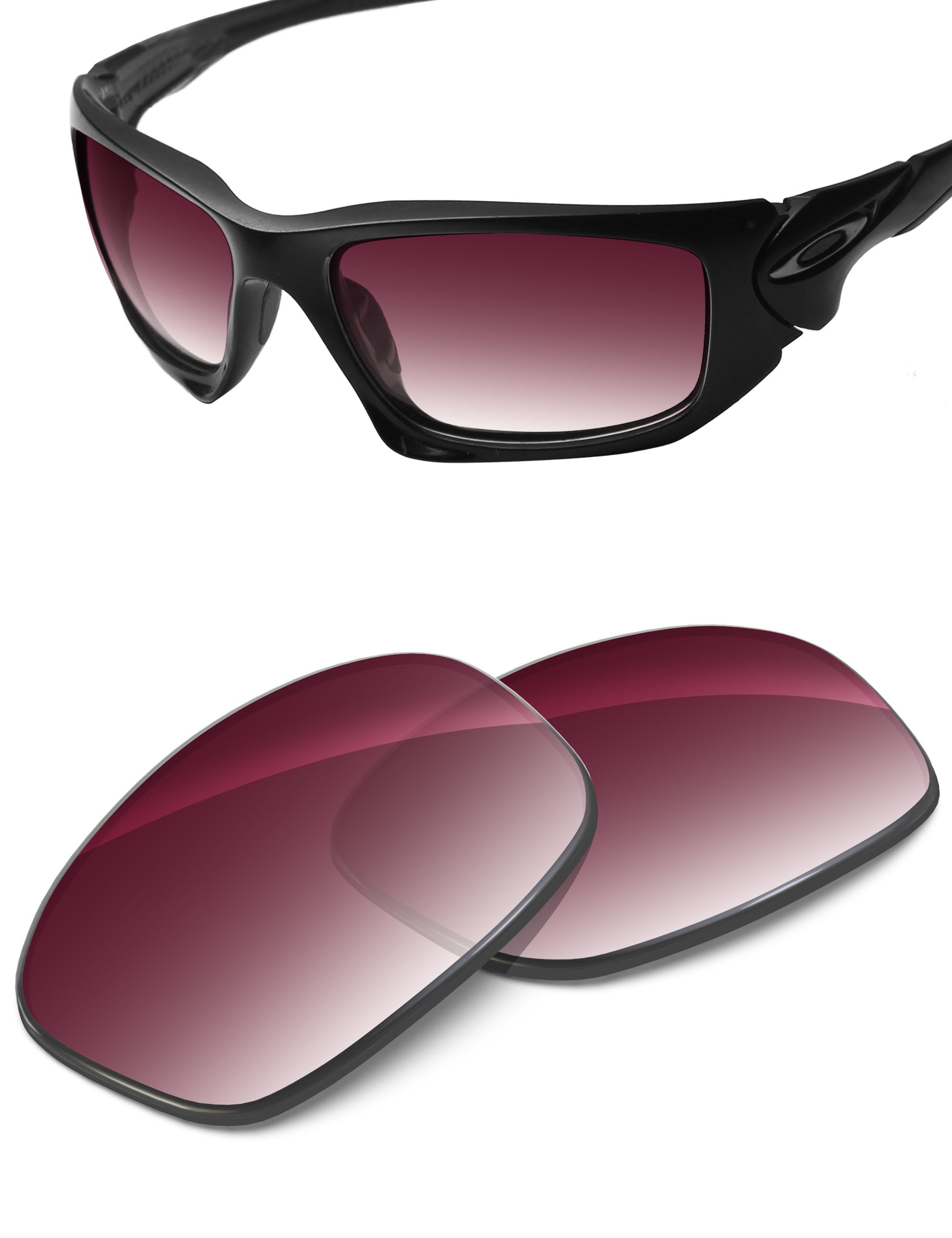 Wine Red Gradient-Non-Polarized