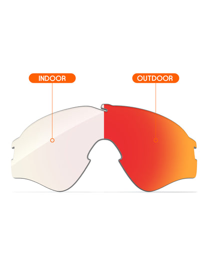 Fire Red FlashMirror™ Photochromic-Non-Polarized