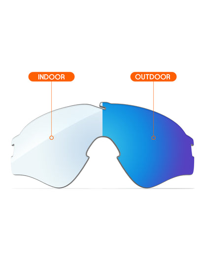 Sky Blue FlashMirror™ Photochromic-Non-Polarized