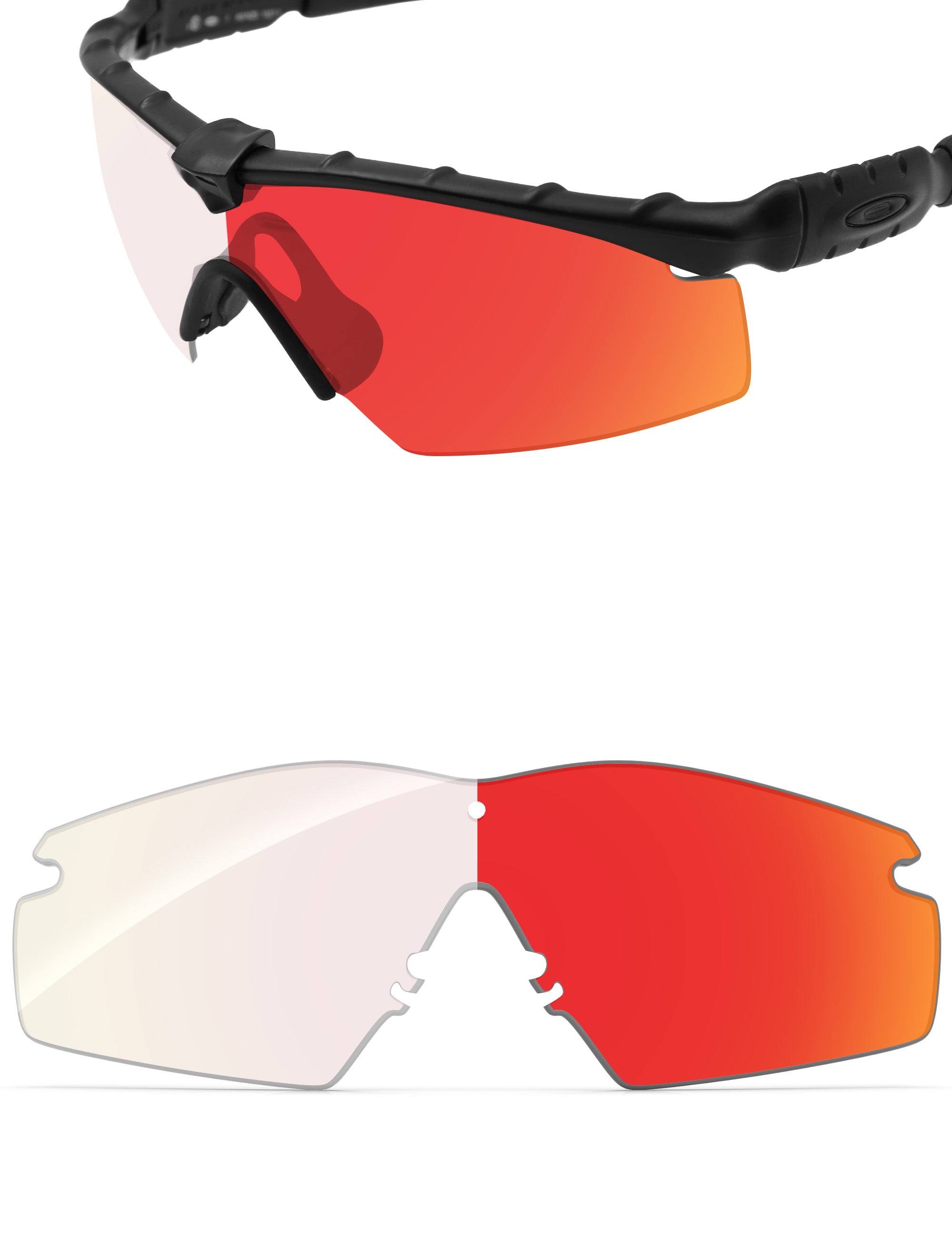 Fire Red FlashMirror™ Photochromic-Non-Polarized
