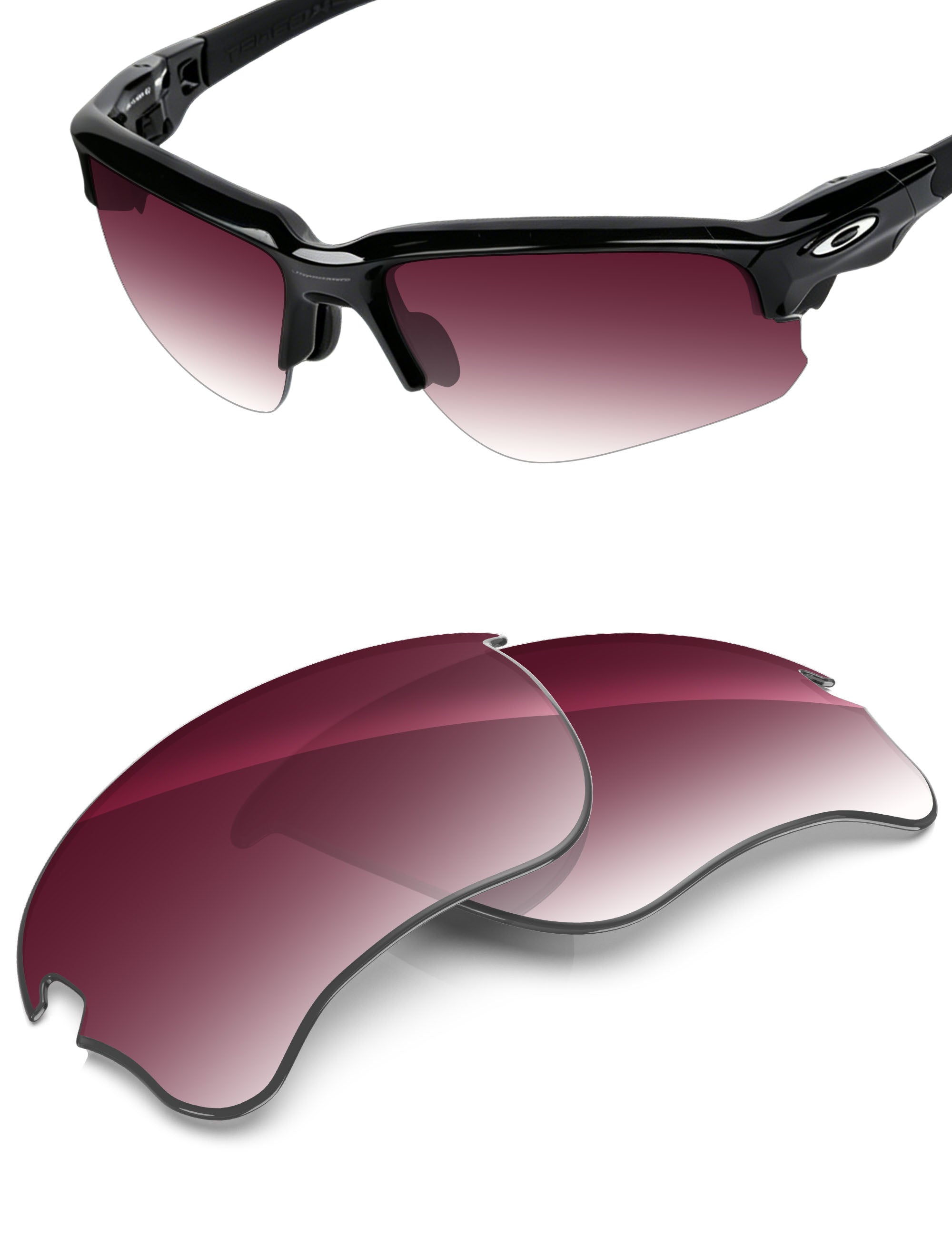 Wine Red Gradient-Non-Polarized