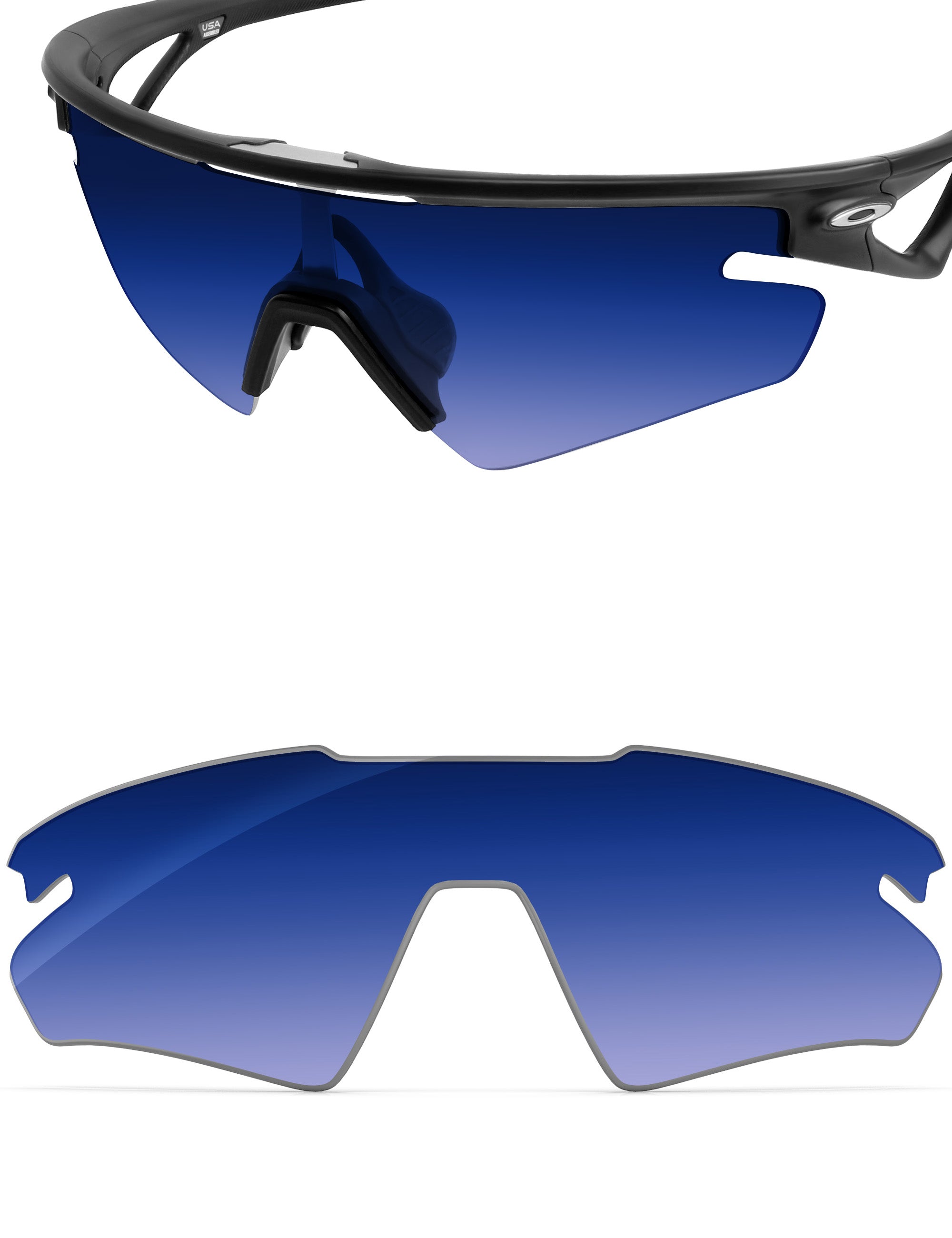 Aqua Blue Gradient-Non-Polarized