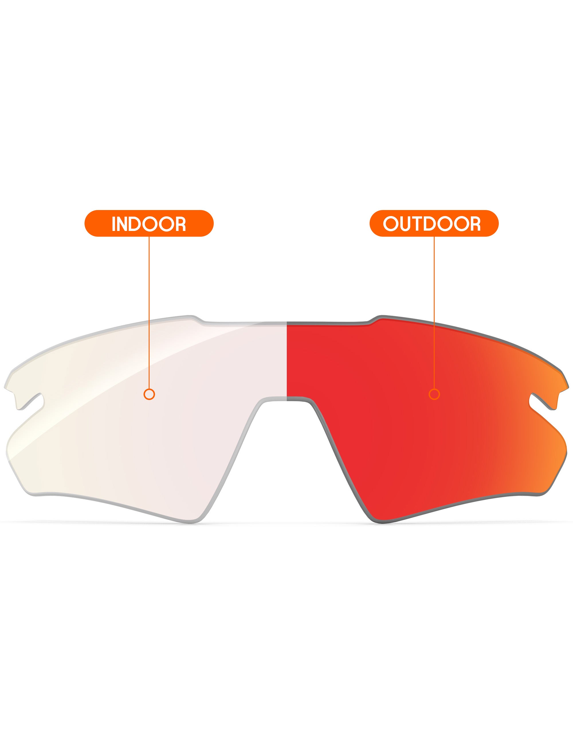 Fire Red FlashMirror™ Photochromic-Non-Polarized