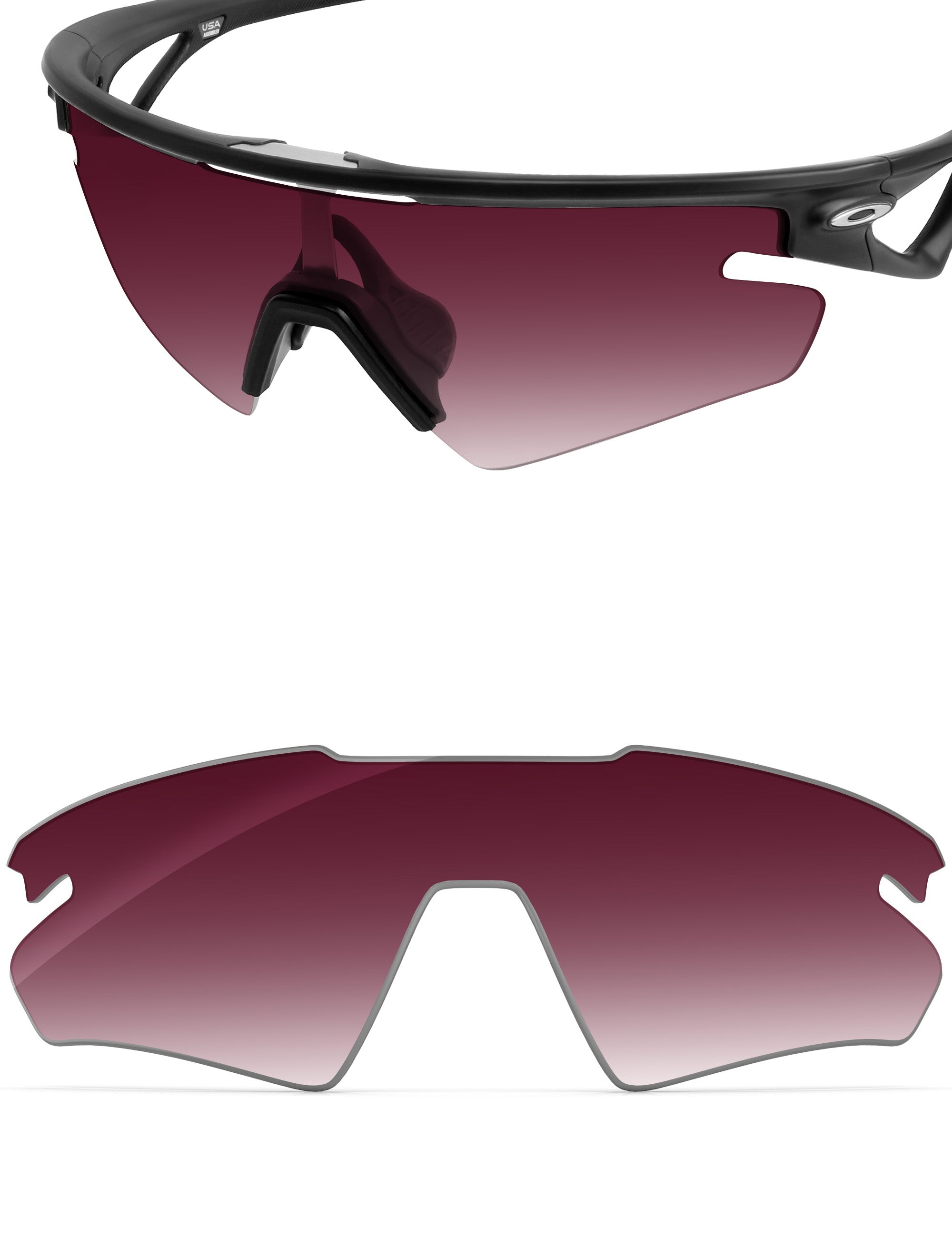 Wine Red Gradient-Non-Polarized