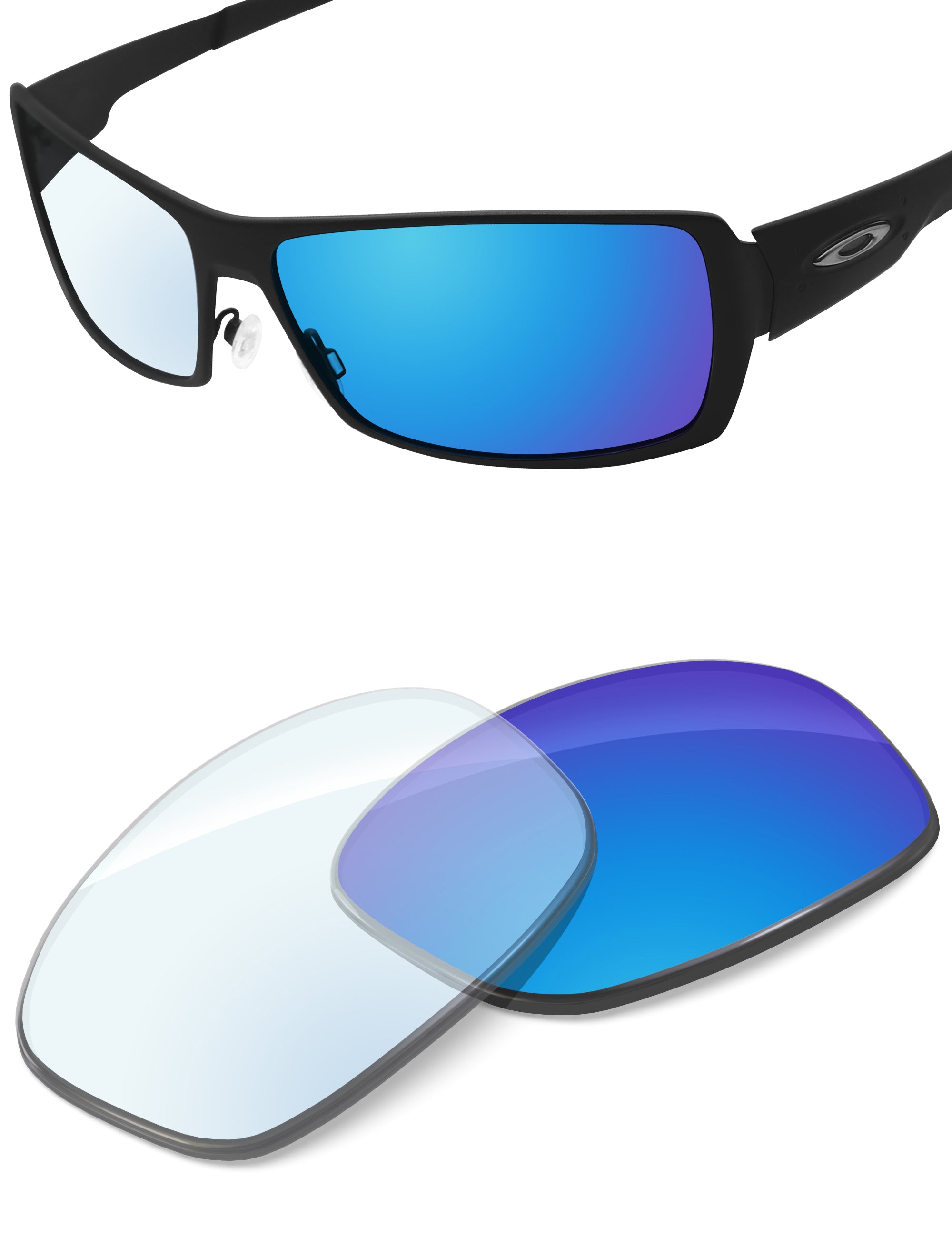 Sky Blue FlashMirror™ Photochromic-Non-Polarized