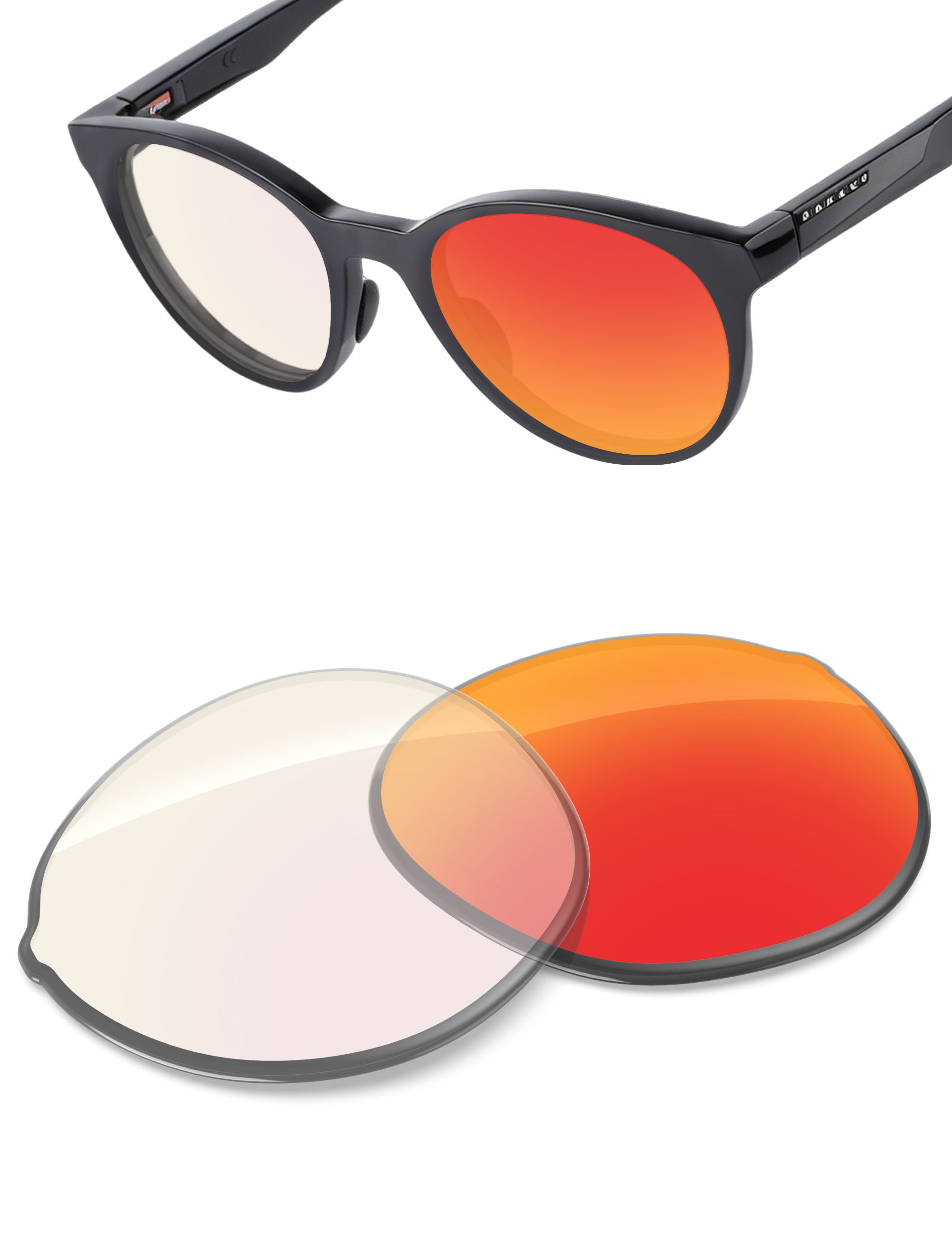 Fire Red FlashMirror™ Photochromic-Non-Polarized