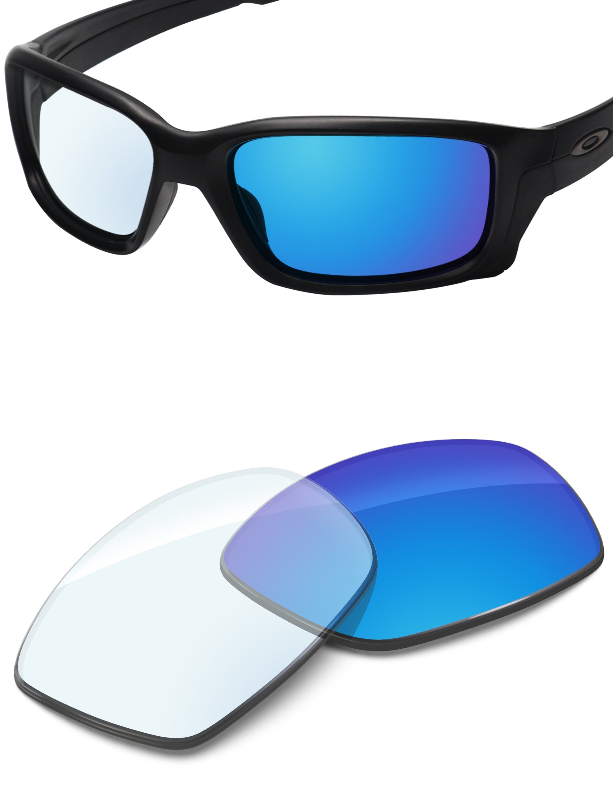Sky Blue FlashMirror™ Photochromic-Non-Polarized