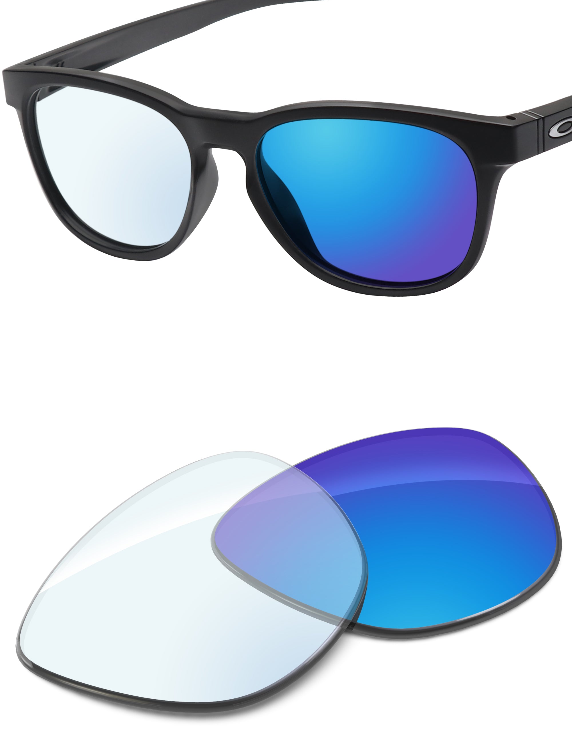 Sky Blue FlashMirror™ Photochromic-Non-Polarized