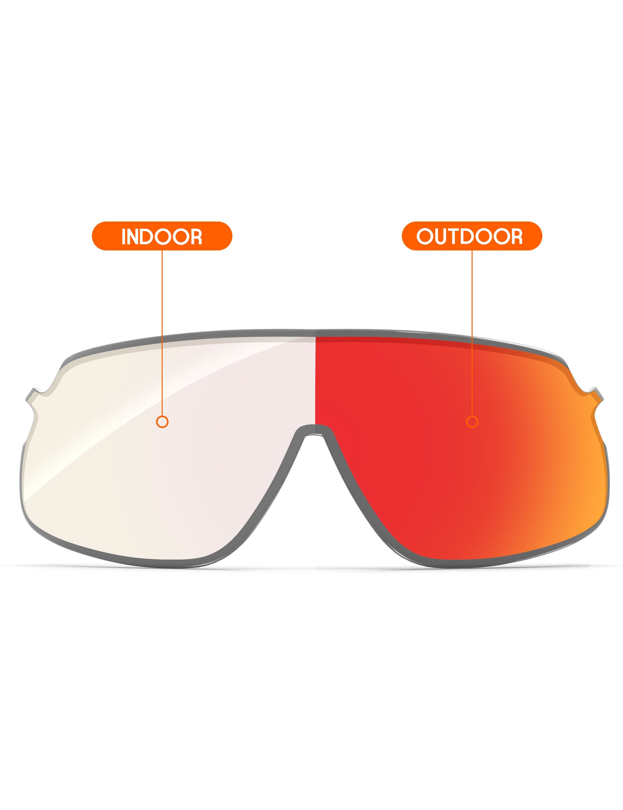 Fire Red FlashMirror™ Photochromic-Non-Polarized