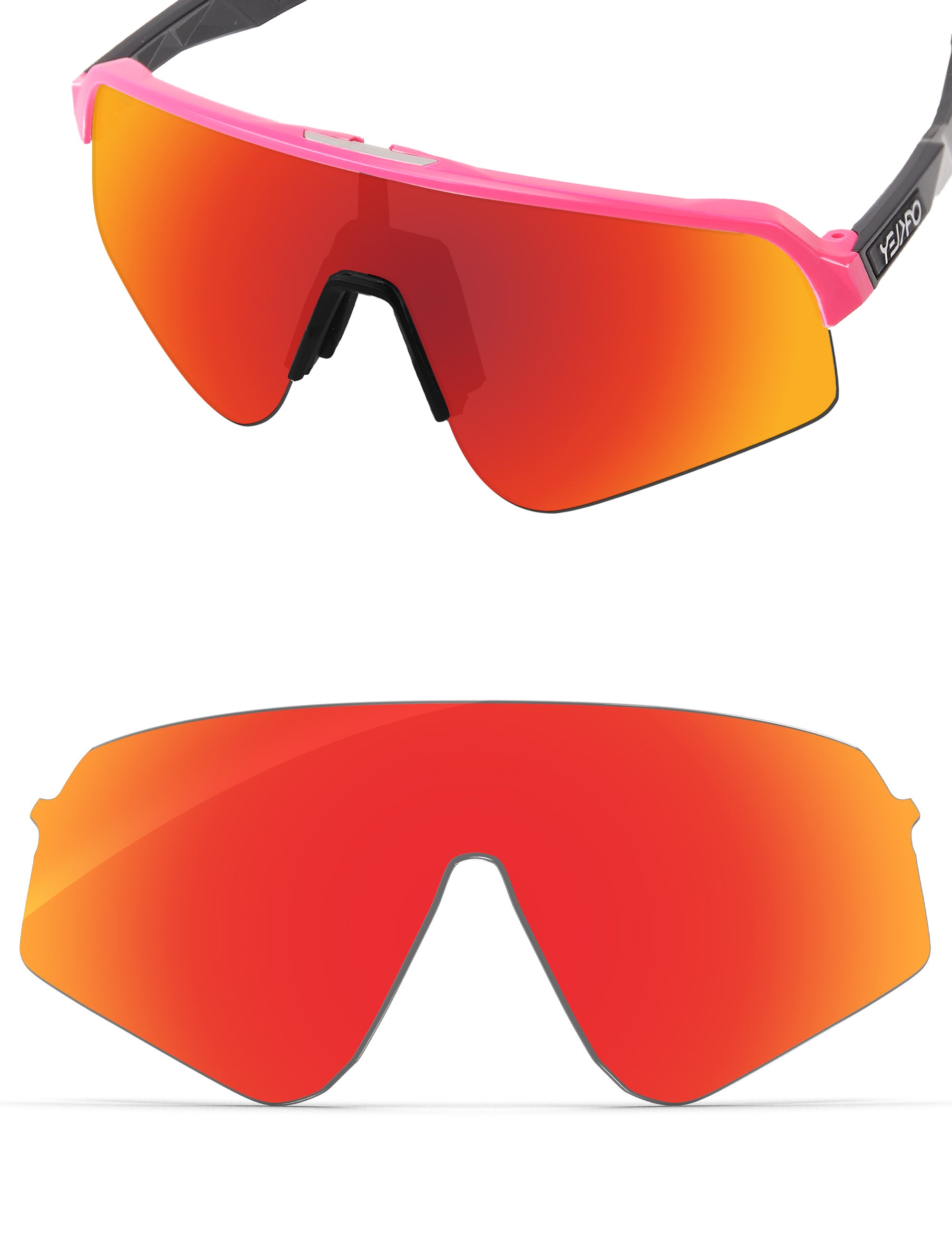 Fire Red FlashMirror™-Non-Polarized