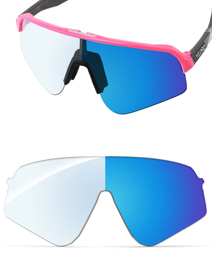 Sky Blue FlashMirror™ Photochromic-Non-Polarized