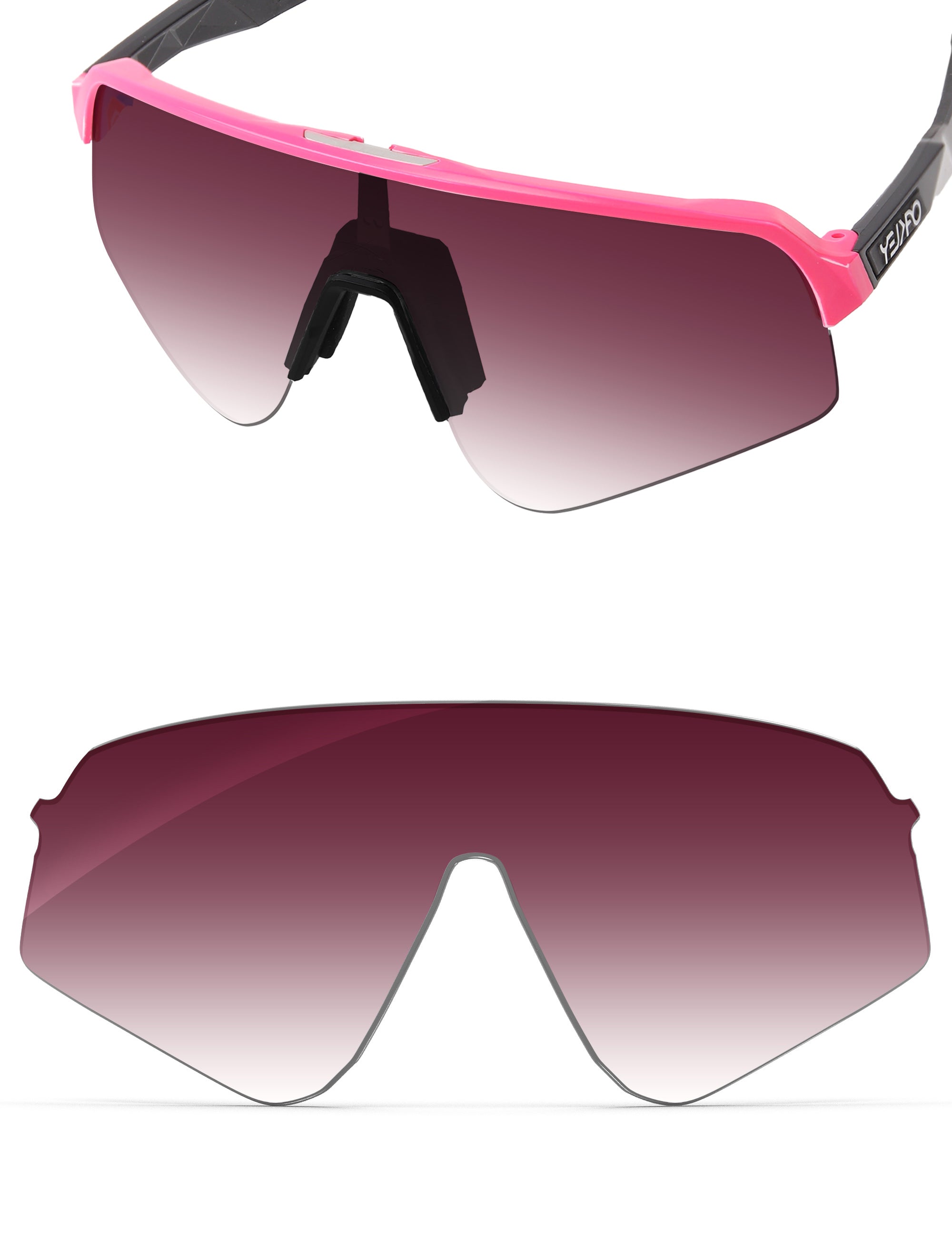 Wine Red Gradient-Non-Polarized