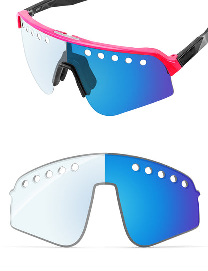 Sky Blue FlashMirror™ Photochromic-Non-Polarized