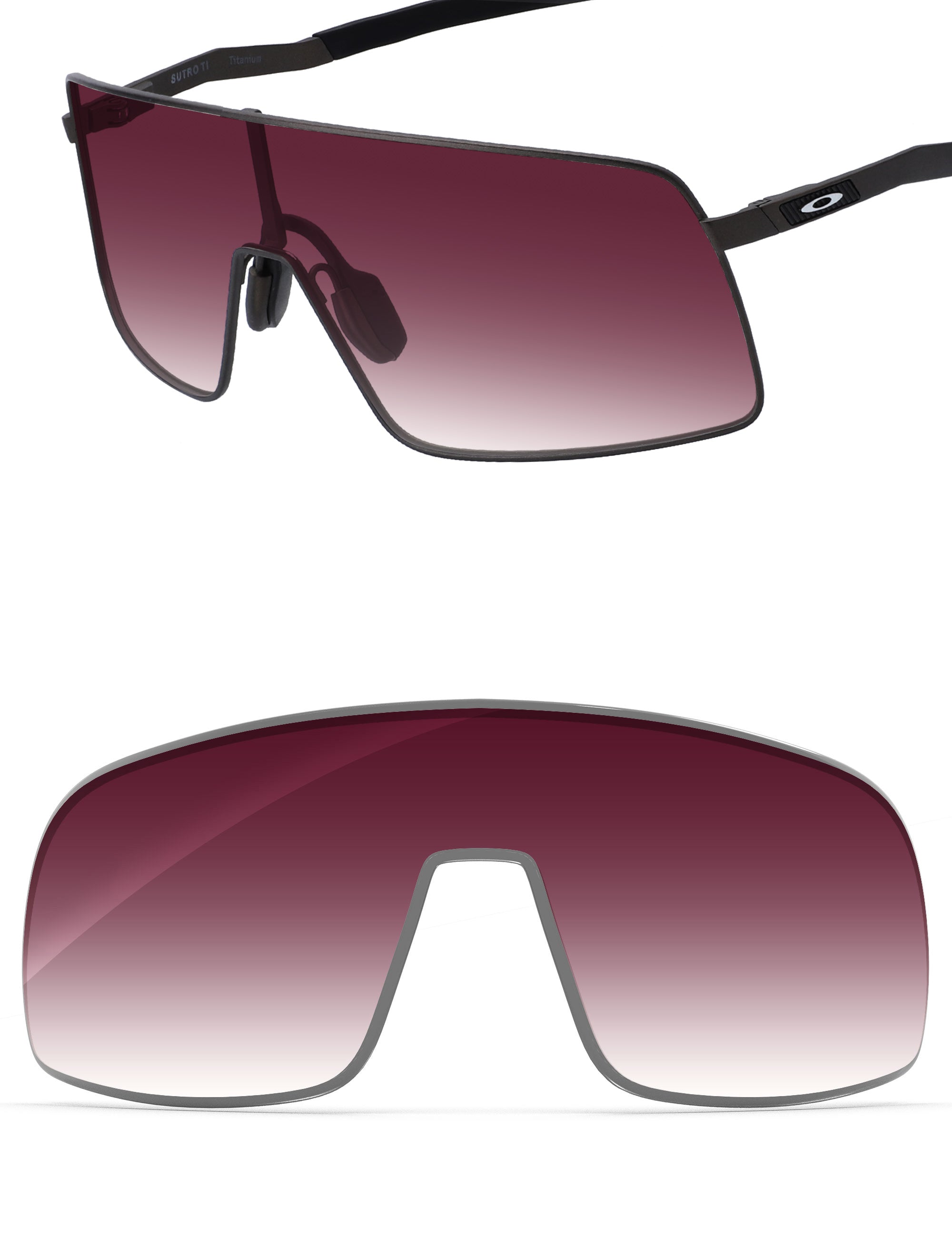 Wine Red Gradient-Non-Polarized