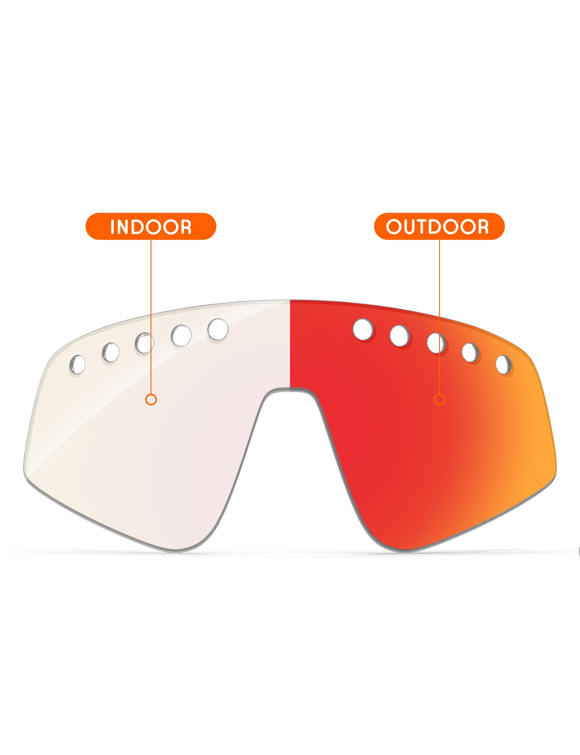 Fire Red FlashMirror™ Photochromic-Non-Polarized