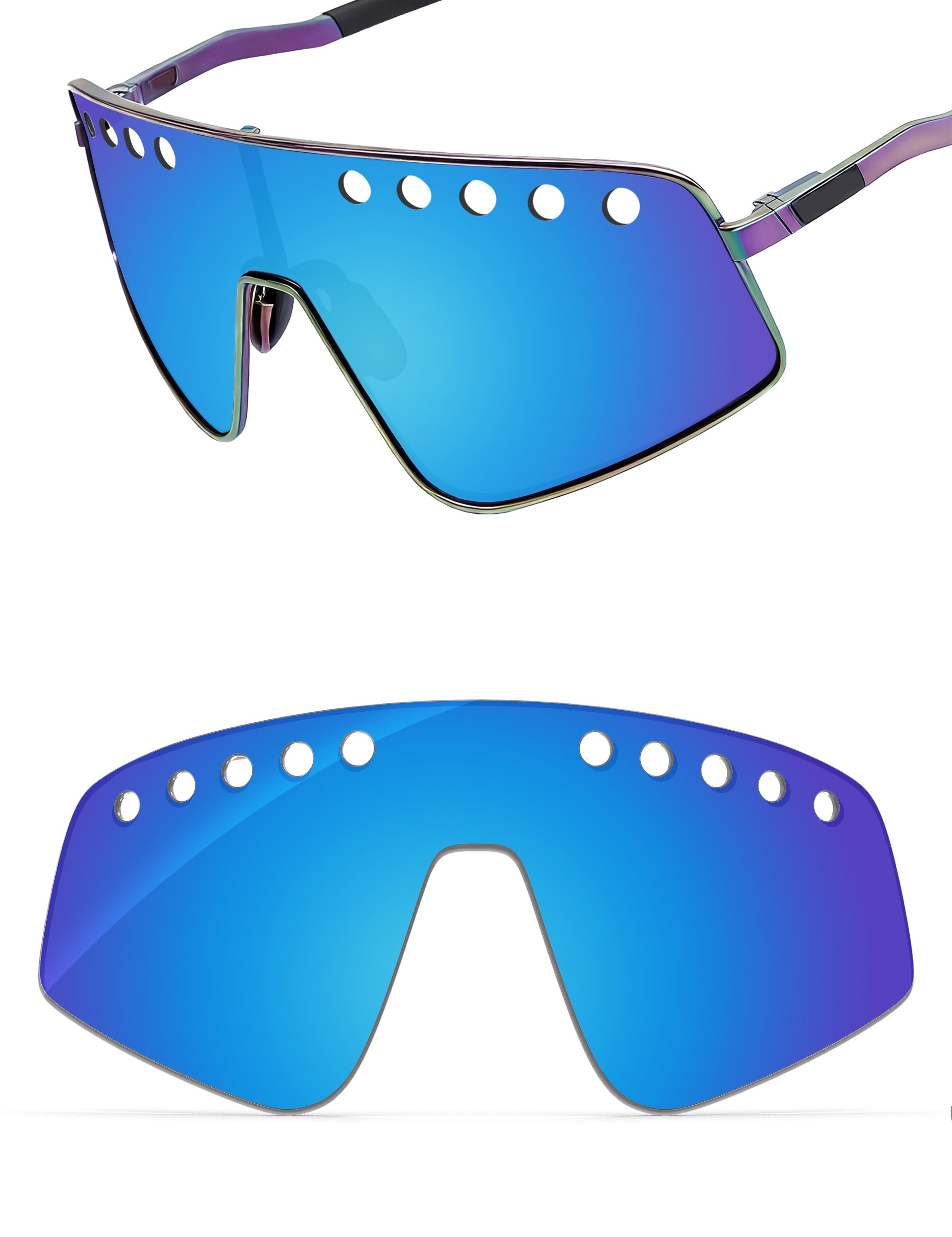 Sky Blue FlashMirror™-Non-Polarized