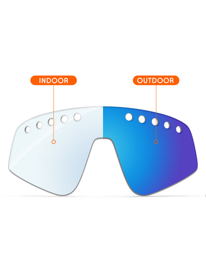 Sky Blue FlashMirror™ Photochromic-Non-Polarized