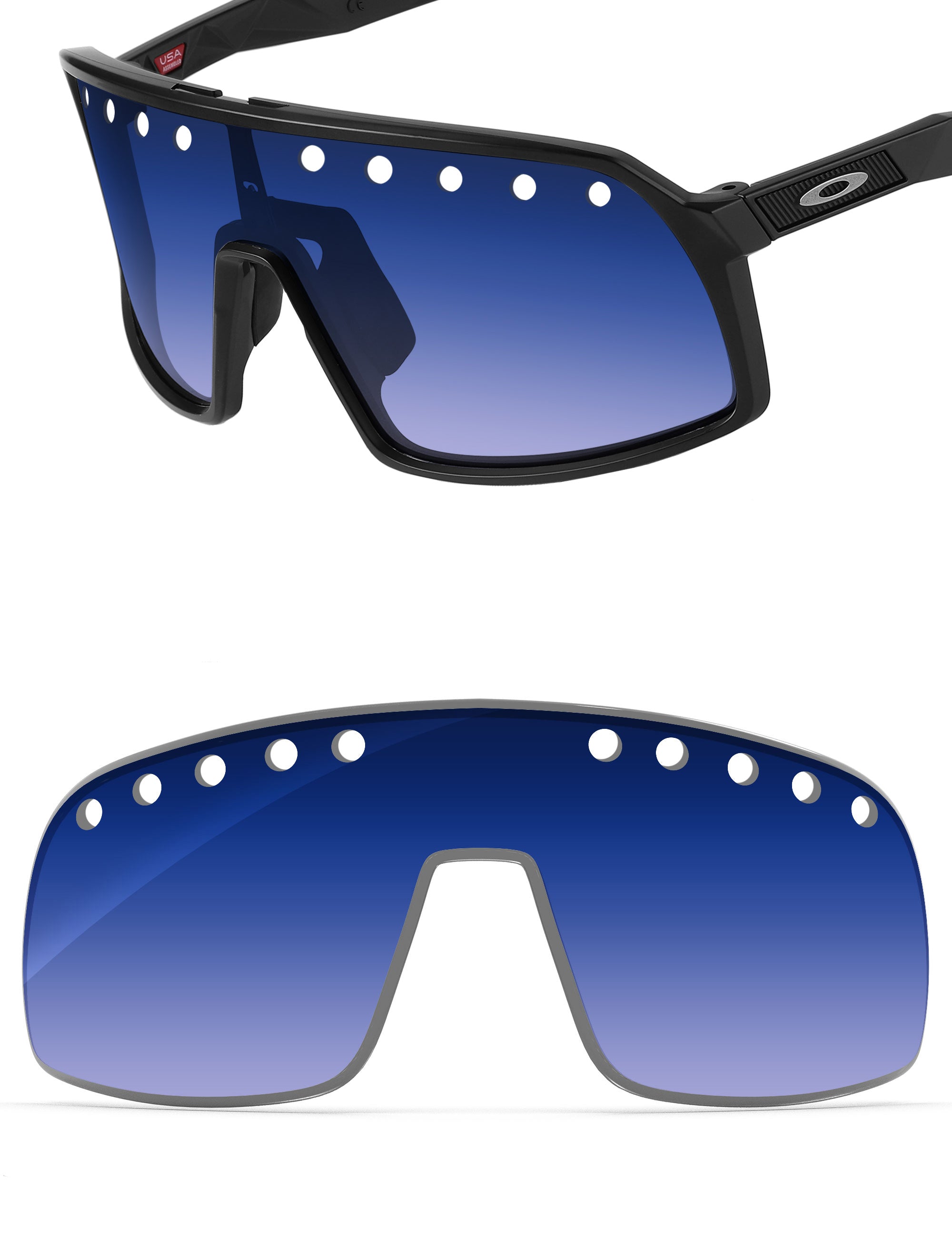 Aqua Blue Gradient-Non-Polarized