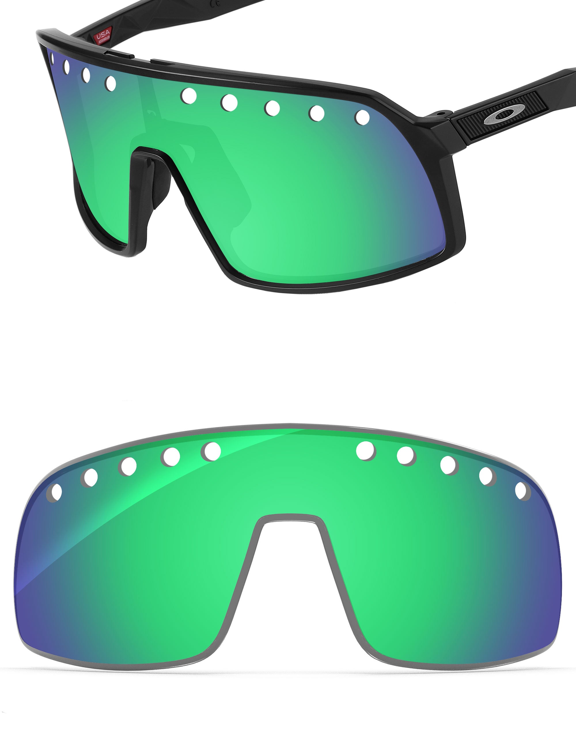 Emerald Green FlashMirror™-Non-Polarized
