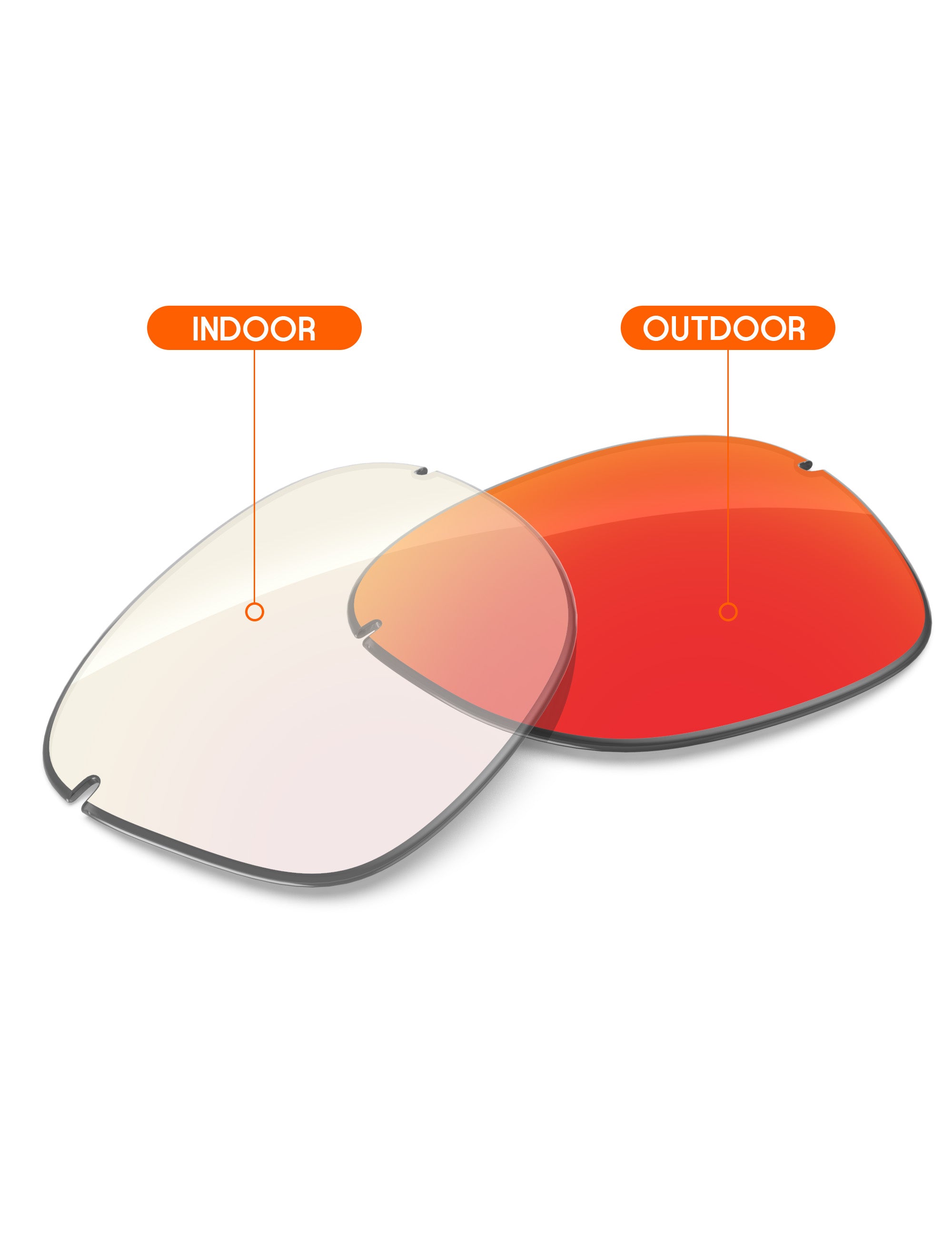 Fire Red FlashMirror™ Photochromic-Non-Polarized