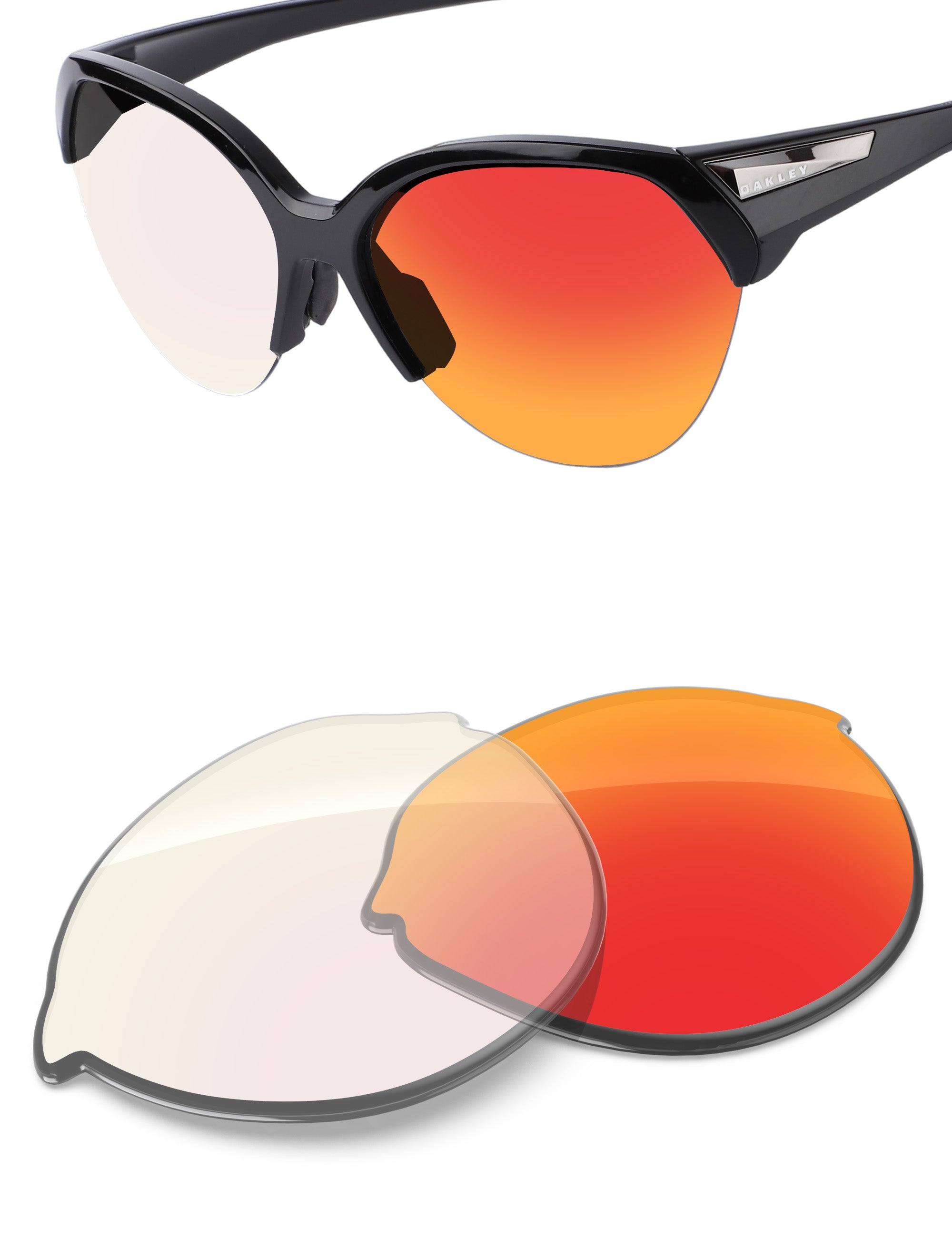 Fire Red FlashMirror™ Photochromic-Non-Polarized