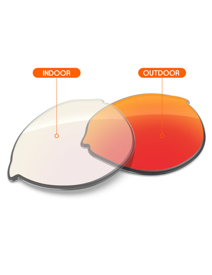 Fire Red FlashMirror™ Photochromic-Non-Polarized