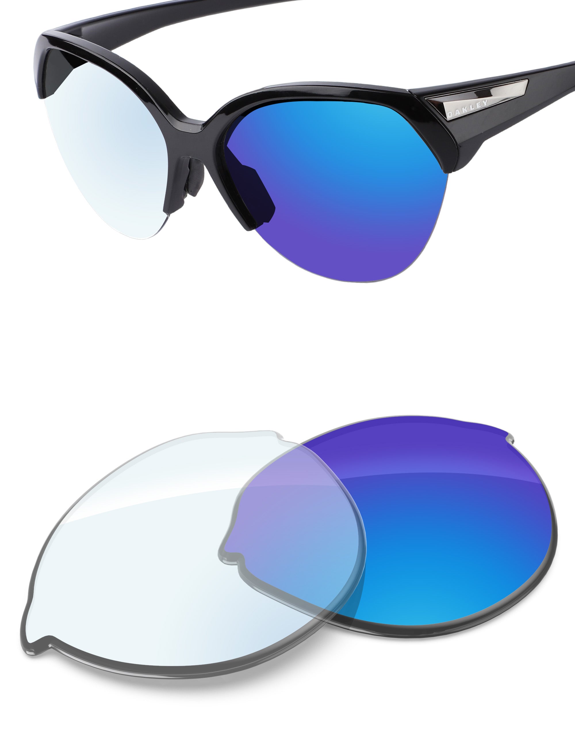 Sky Blue FlashMirror™ Photochromic-Non-Polarized