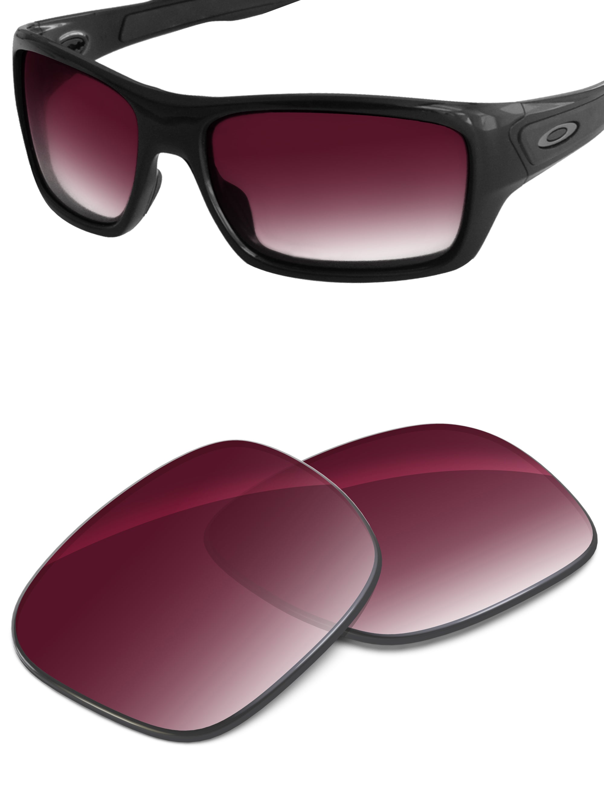 Wine Red Gradient-Non-Polarized