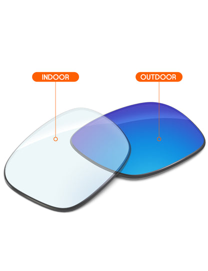 Sky Blue FlashMirror™ Photochromic-Non-Polarized