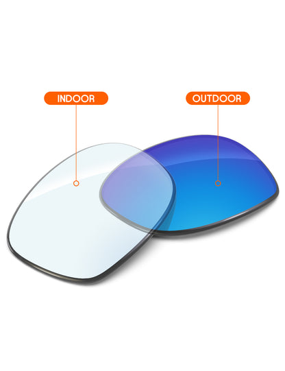 Sky Blue FlashMirror™ Photochromic-Non-Polarized