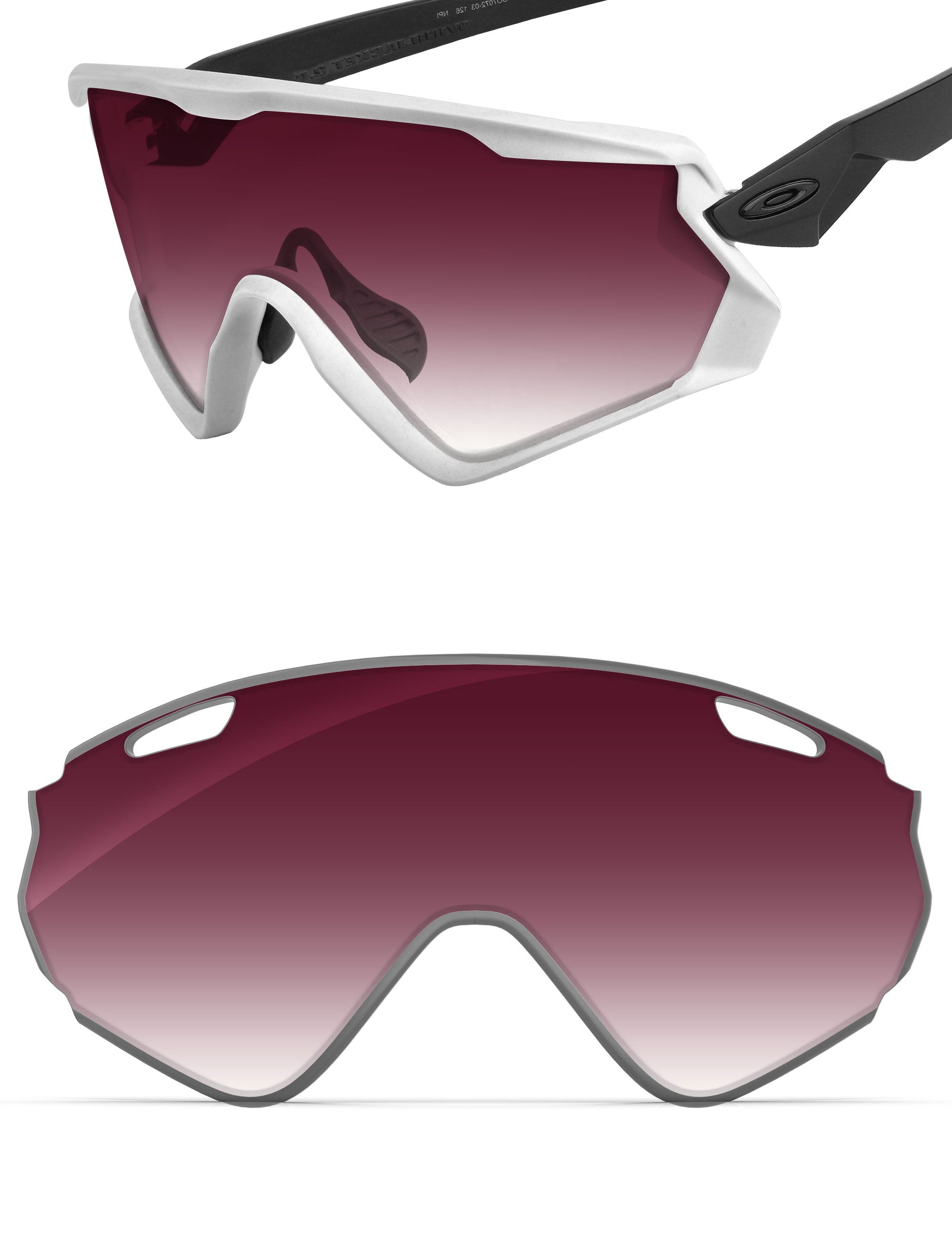 Wine Red Gradient-Non-Polarized