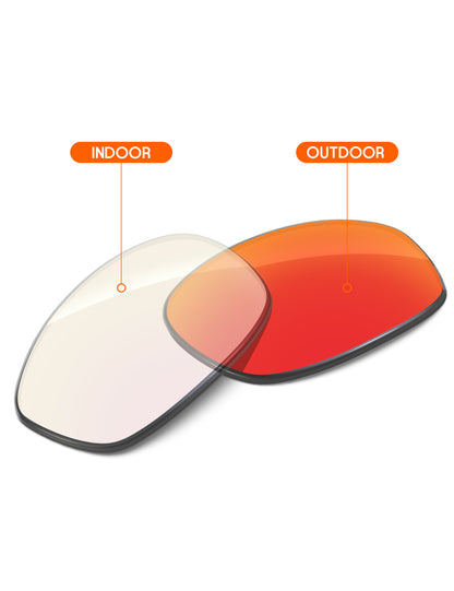 Fire Red FlashMirror™ Photochromic-Non-Polarized