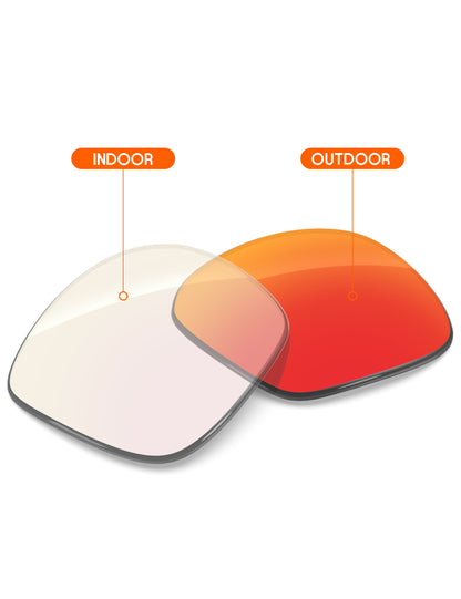 Fire Red FlashMirror™ Photochromic-Non-Polarized