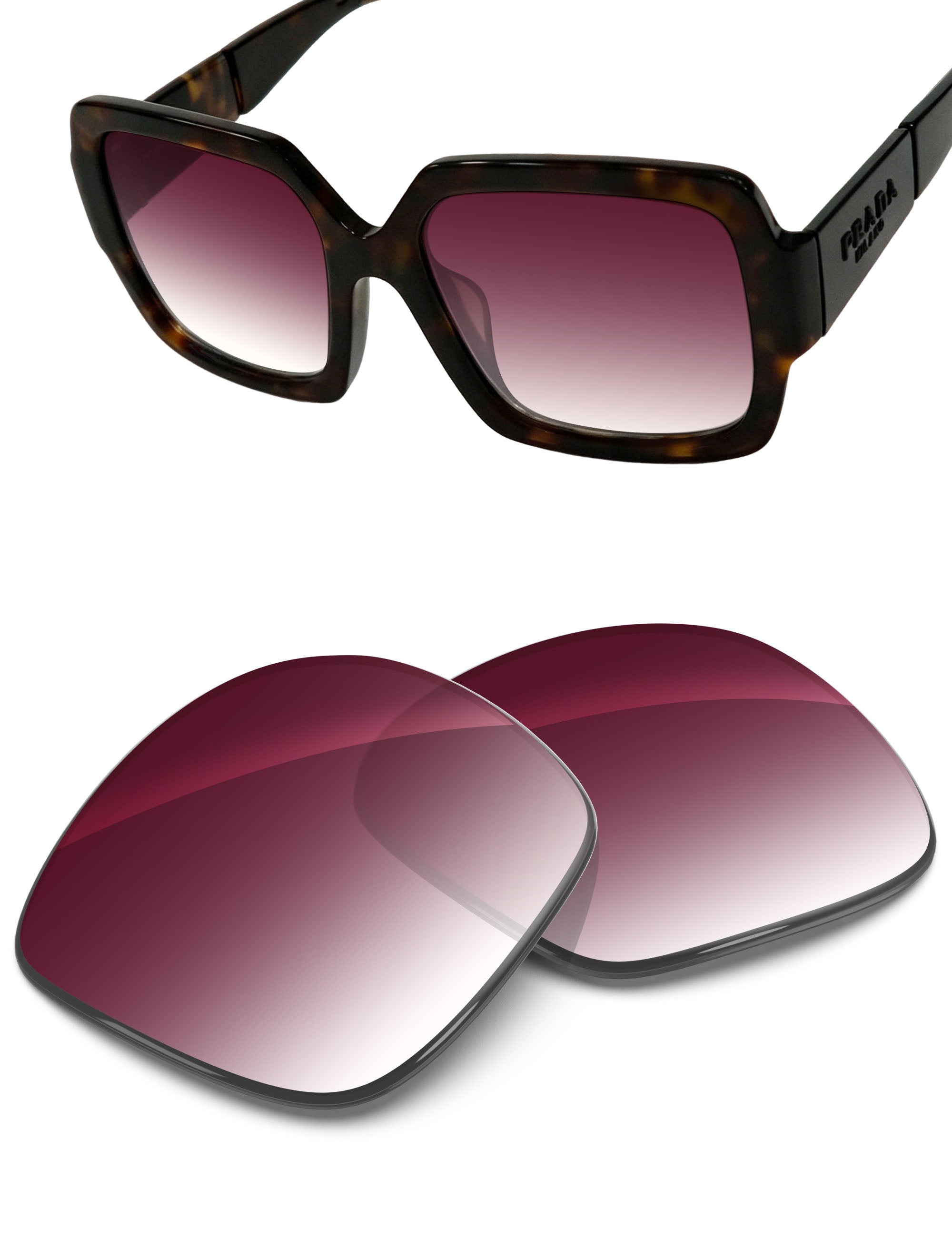 Wine Red Gradient-Non-Polarized