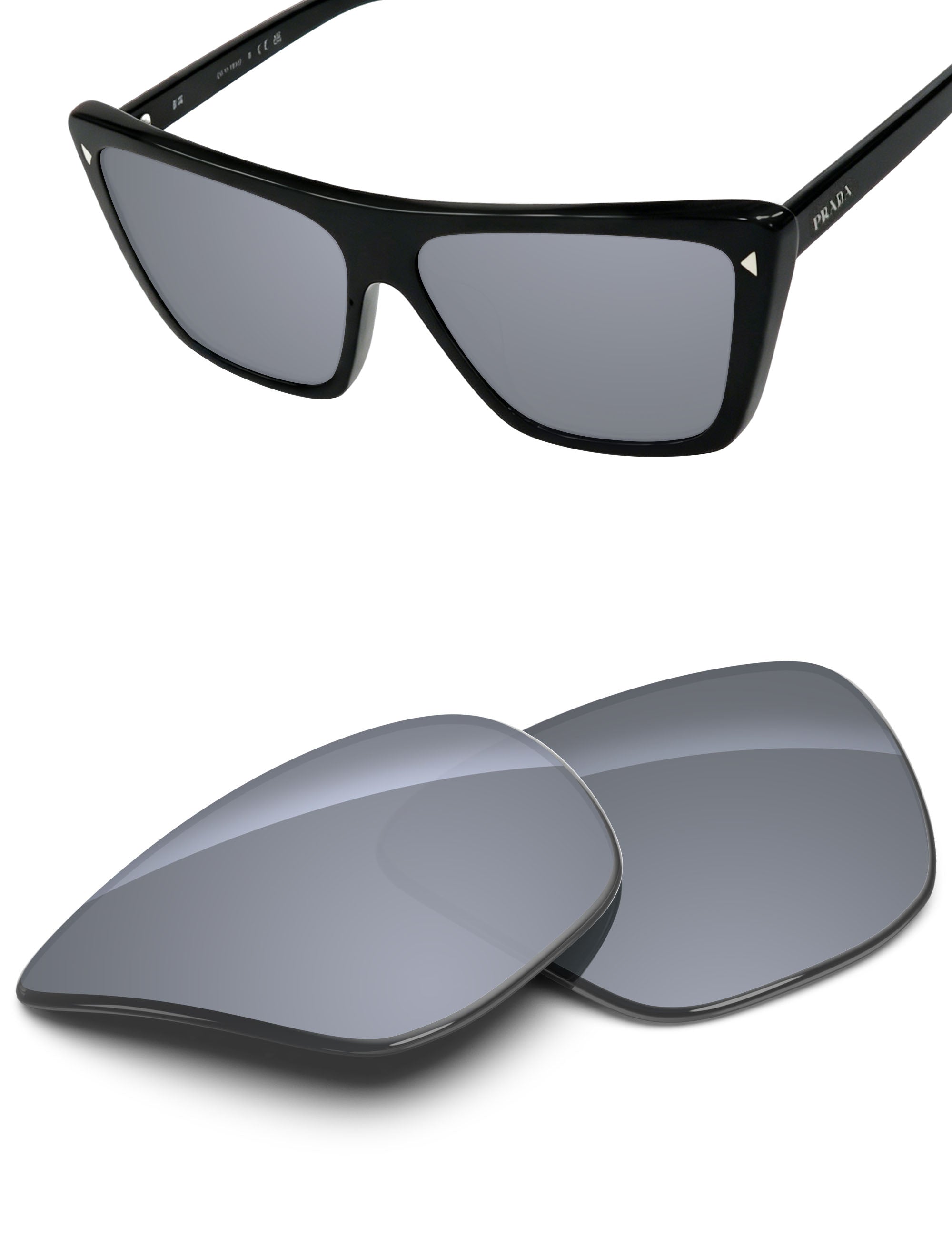 Silver Metallic FlashMirror™-Non-Polarized