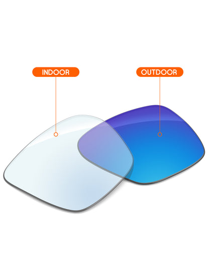 Sky Blue FlashMirror™ Photochromic-Non-Polarized