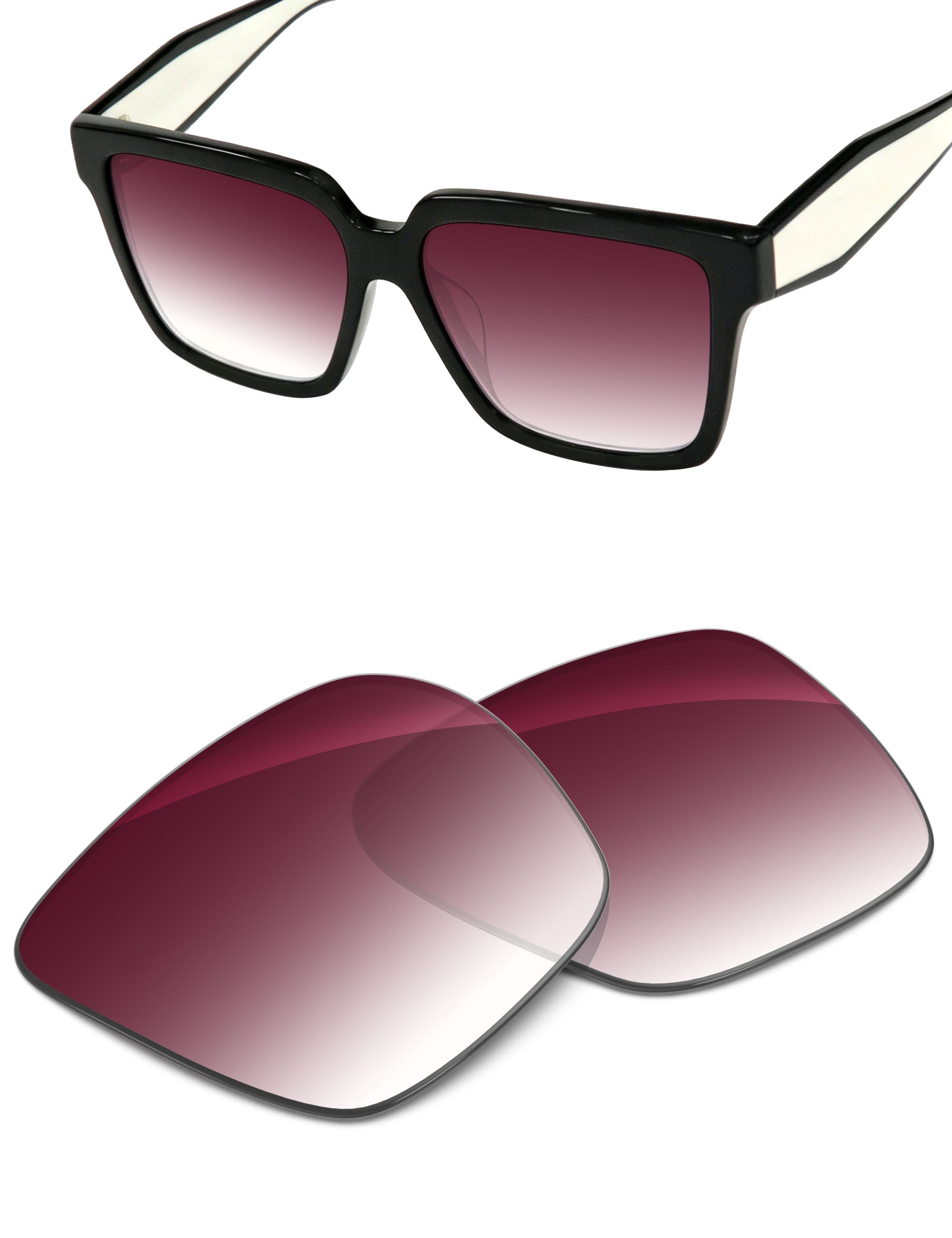 Wine Red Gradient-Non-Polarized