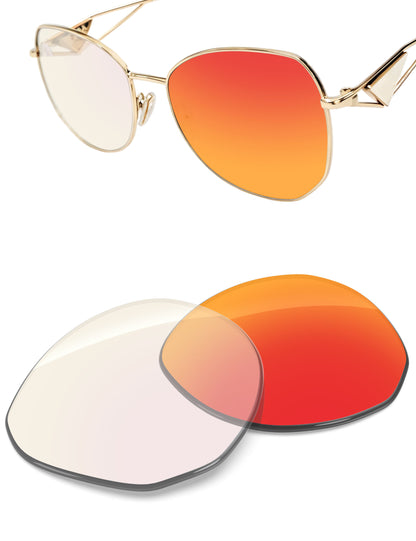 Fire Red FlashMirror™ Photochromic-Non-Polarized