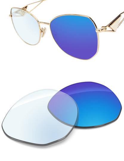 Sky Blue FlashMirror™ Photochromic-Non-Polarized
