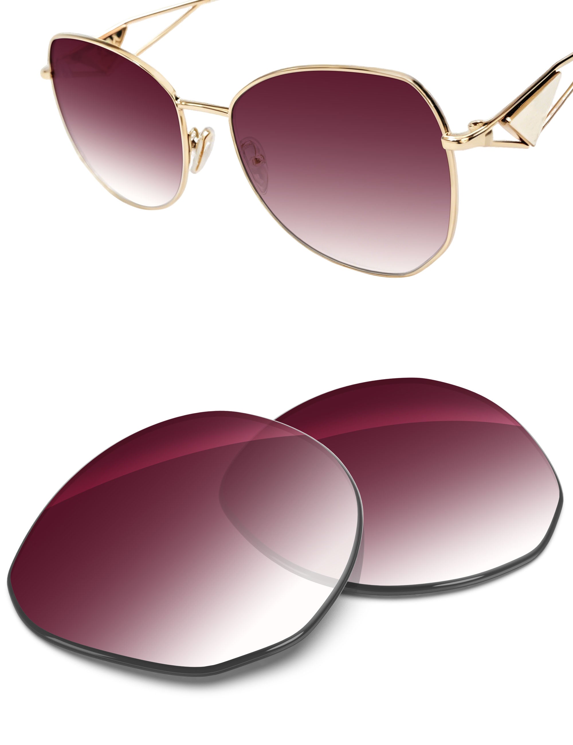 Wine Red Gradient-Non-Polarized