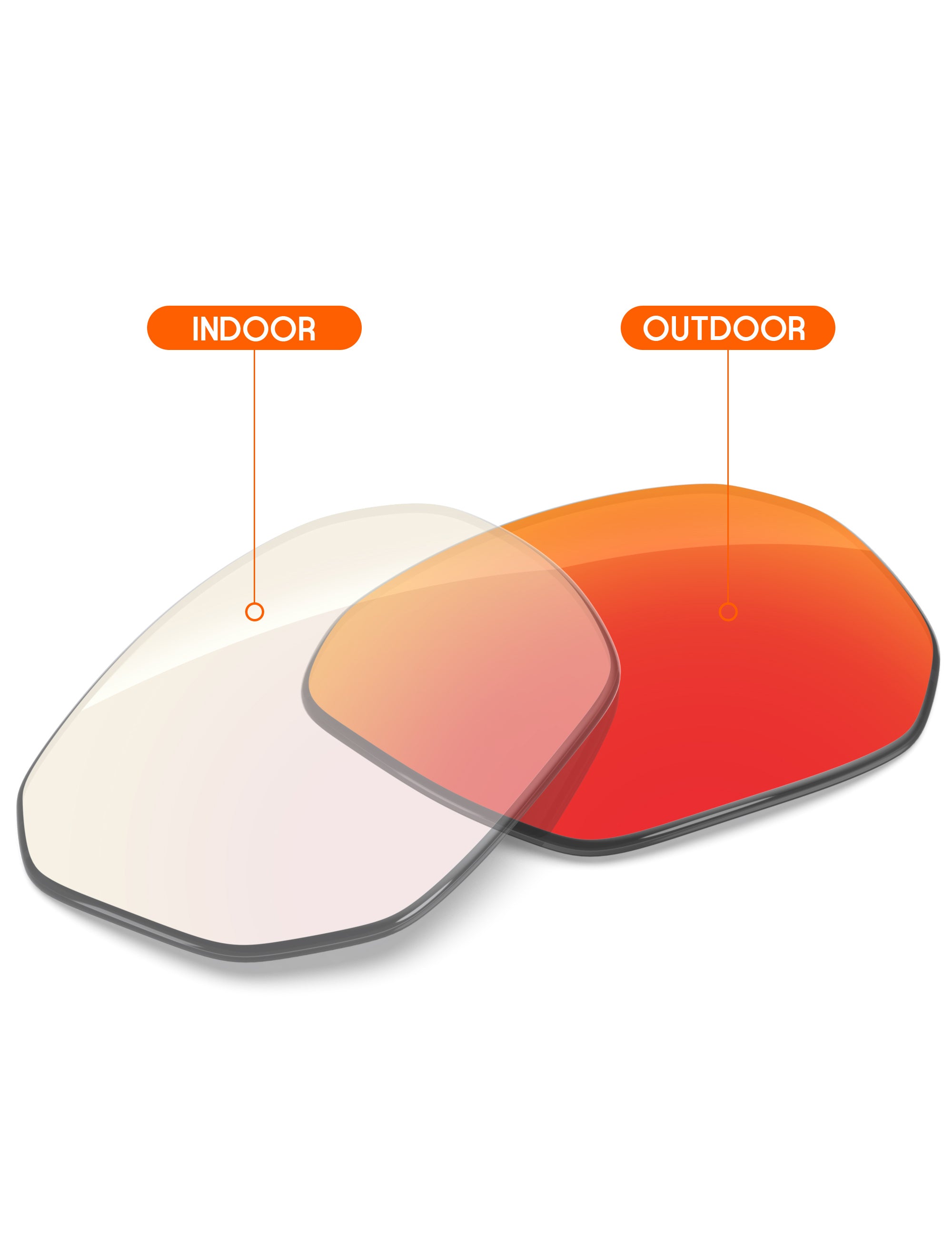 Fire Red FlashMirror™ Photochromic-Non-Polarized