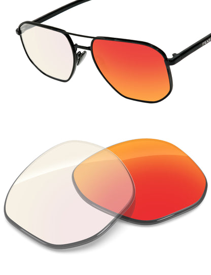 Fire Red FlashMirror™ Photochromic-Non-Polarized