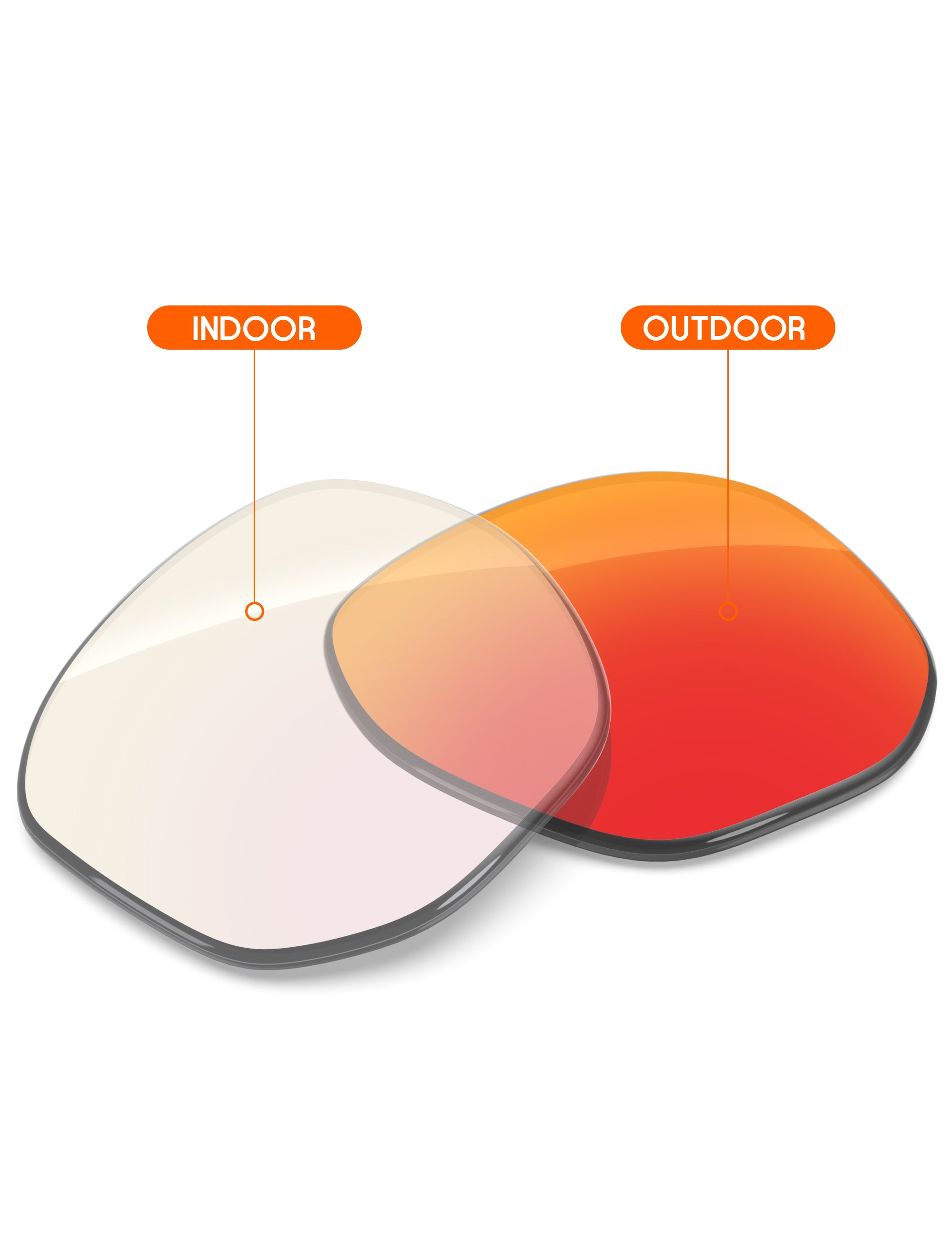 Fire Red FlashMirror™ Photochromic-Non-Polarized
