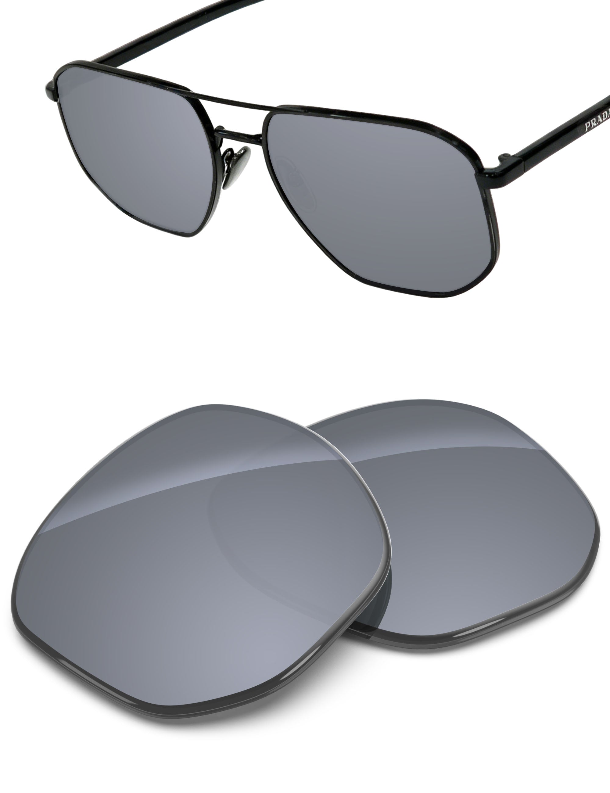 Silver Metallic FlashMirror™-Non-Polarized