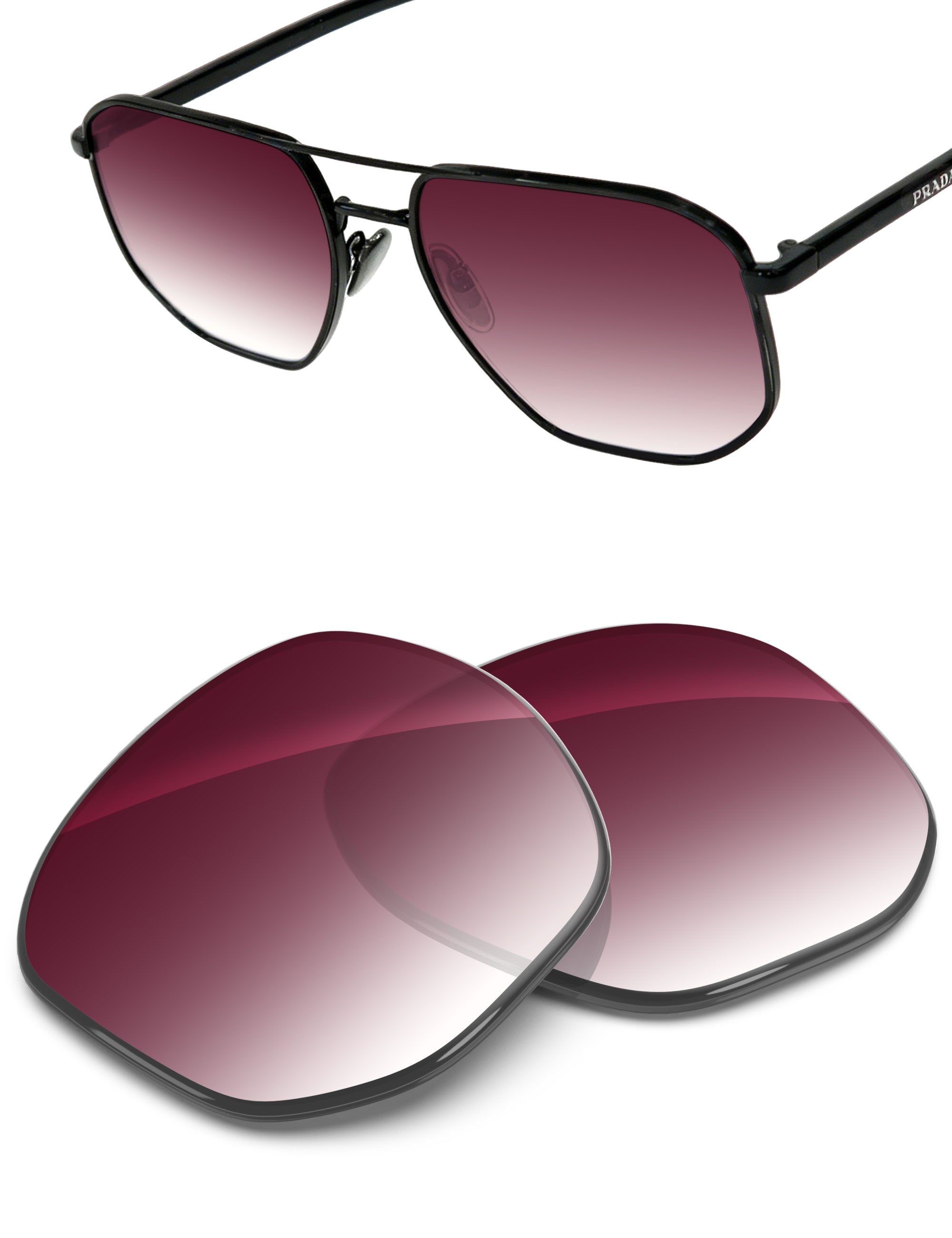 Wine Red Gradient-Non-Polarized