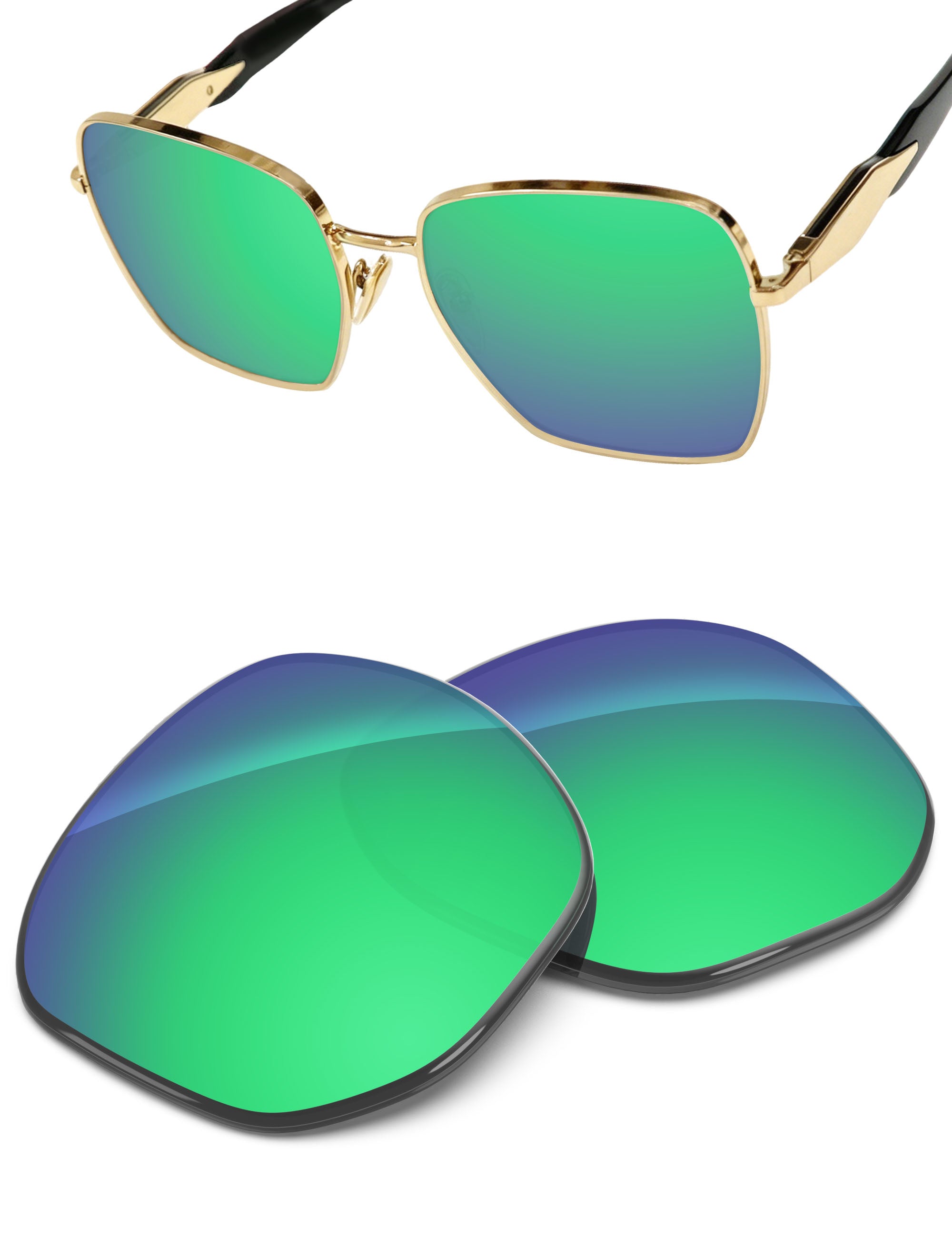 Emerald Green FlashMirror™-Non-Polarized